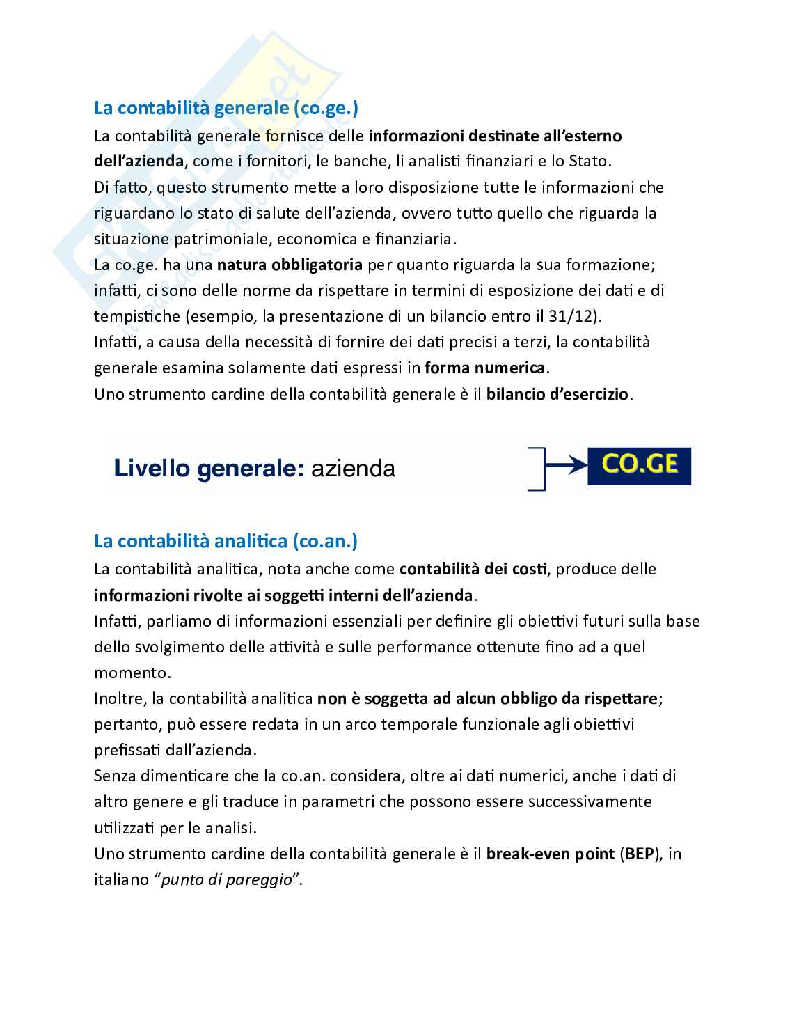 Programmazione e controllo delle imprese turistiche - Teoria, parte 2 - La contabilità analitica Pag. 2