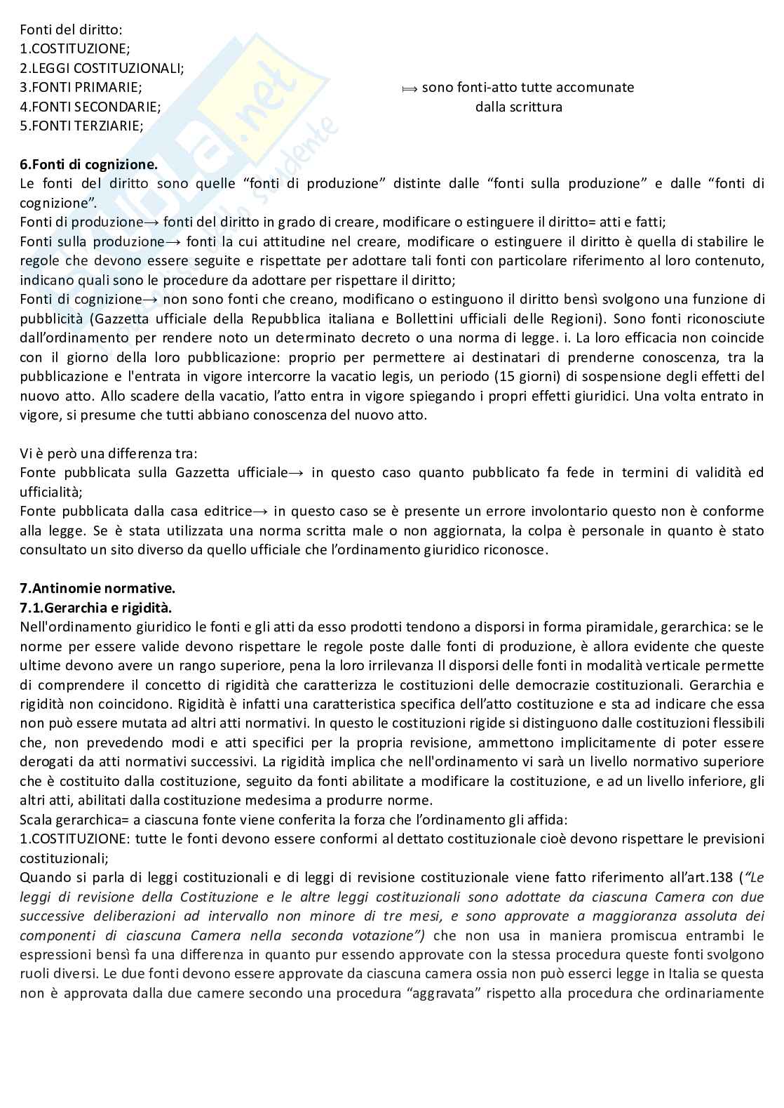 Riassunto esame Istituzioni di diritto pubblico, Prof. Briganti Paola, libro consigliato Diritto costituzionale , Bifulco  Pag. 46