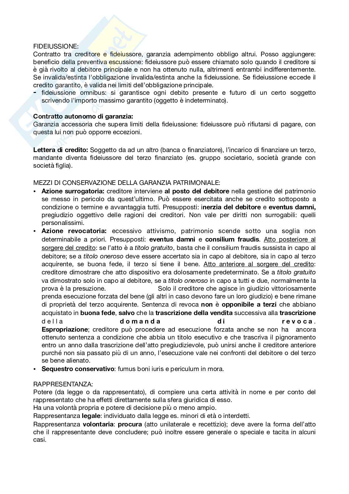 Riassunto esame Diritto privato, prof. Lucchini Guastalla, libro consigliato Istituzioni di diritto privato, Lucchini Guastalla Pag. 31