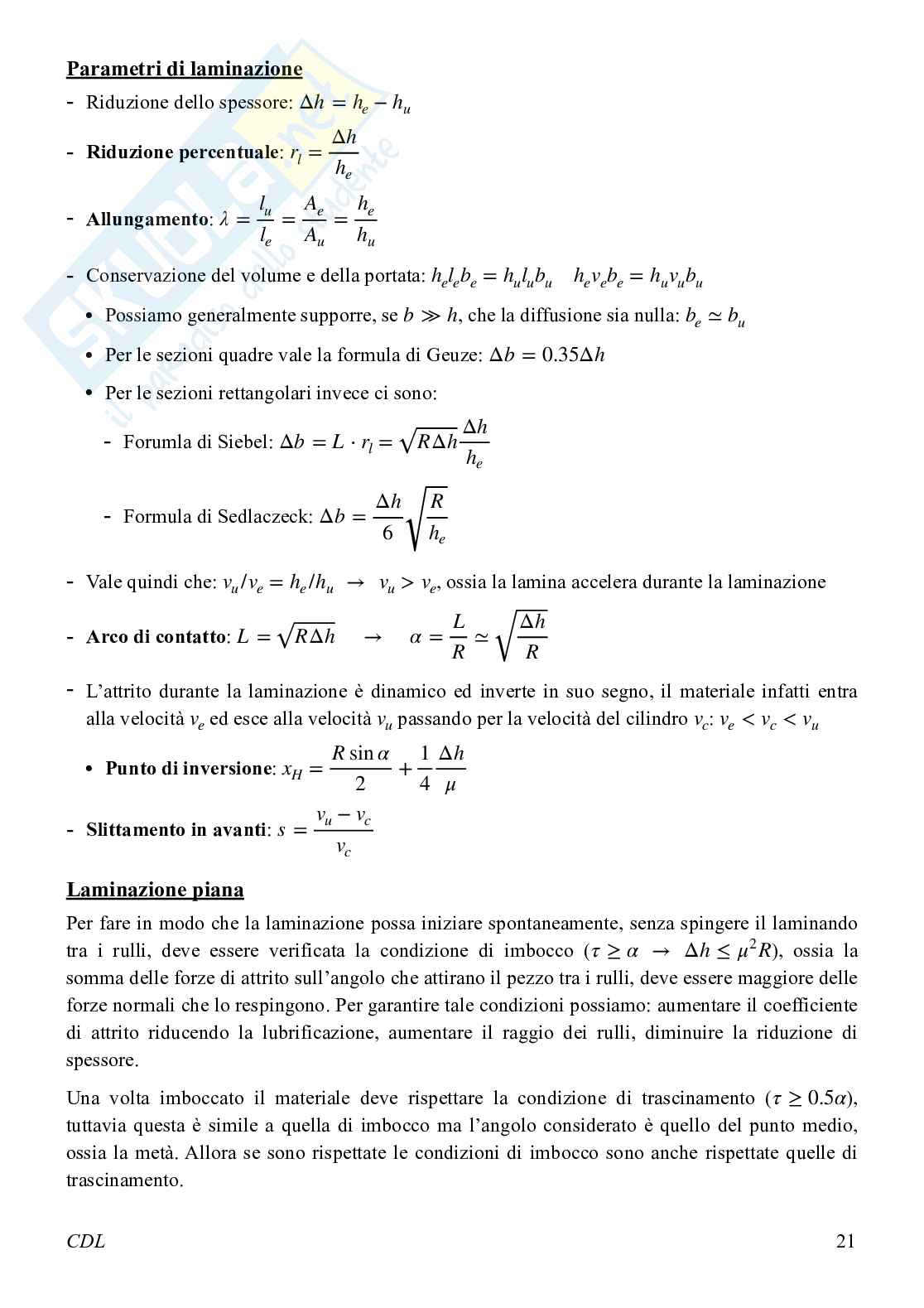 Teoria Tecnologia meccanica 1 Pag. 21