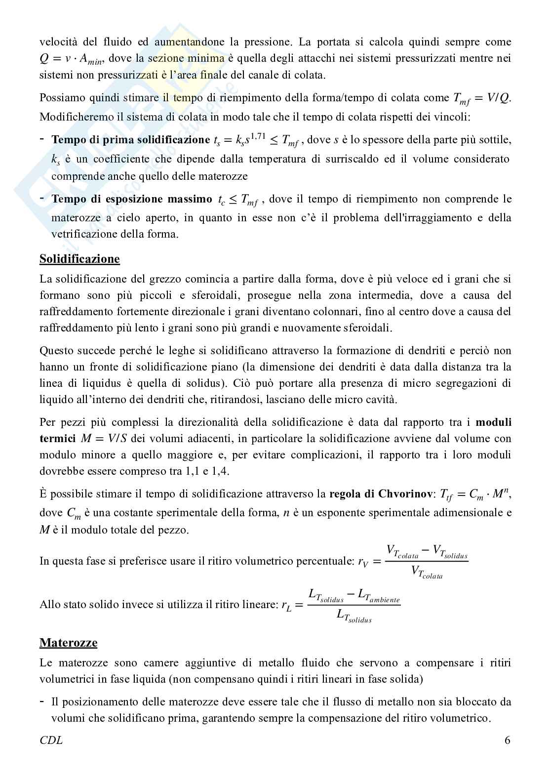 Teoria Tecnologia meccanica 1 Pag. 6
