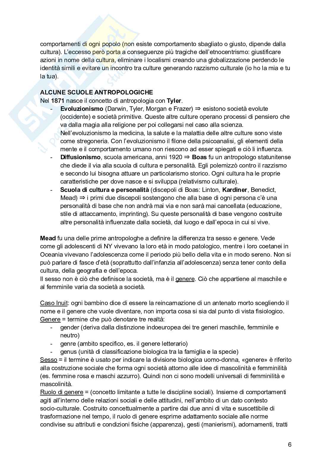 Appunti di Antropologia culturale  Pag. 6