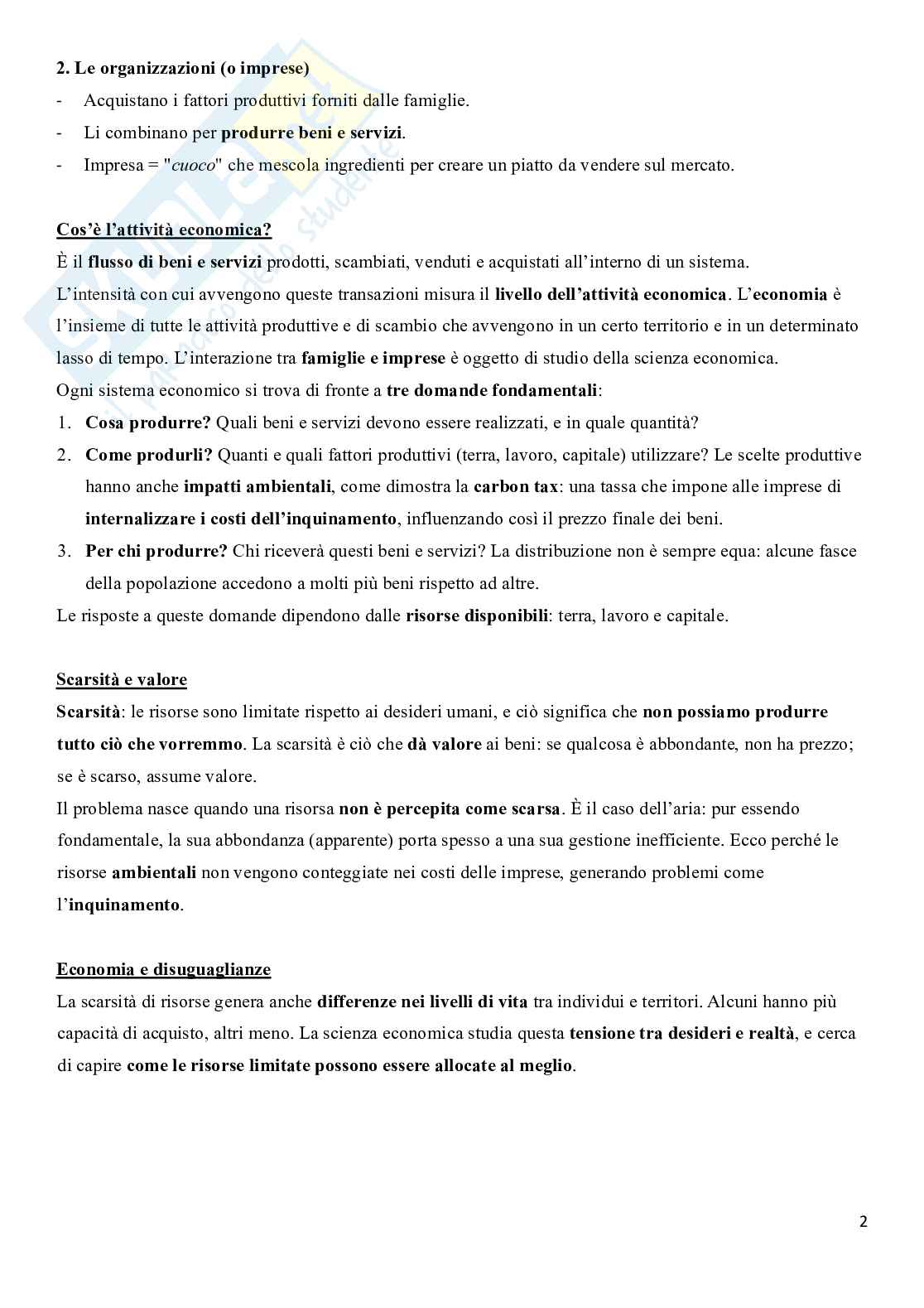 Riassunto esame Politica economica, Prof. Barbieri Nicolò, libro consigliato Principi di economia e Macroeconomia, Mankiw, Taylor, Dorbusch, Startz, Canullo, Pettenati   Pag. 2
