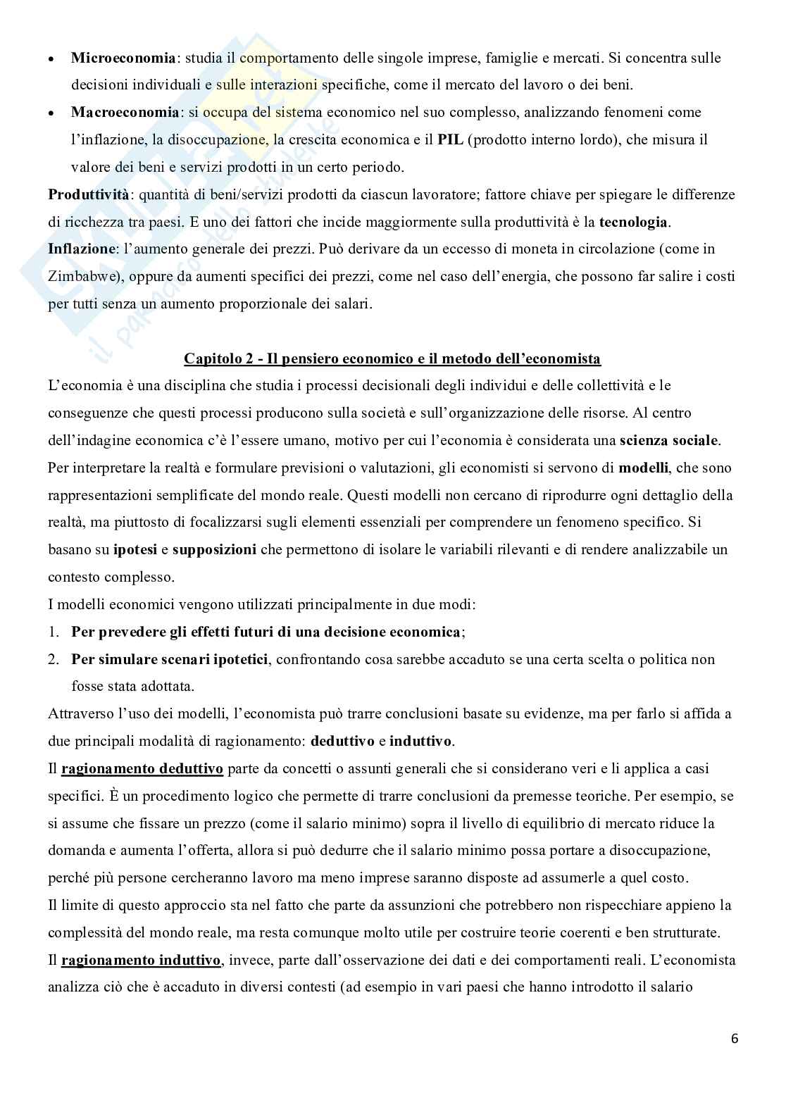 Riassunto esame Politica economica, Prof. Barbieri Nicolò, libro consigliato Principi di economia e Macroeconomia, Mankiw, Taylor, Dorbusch, Startz, Canullo, Pettenati   Pag. 6
