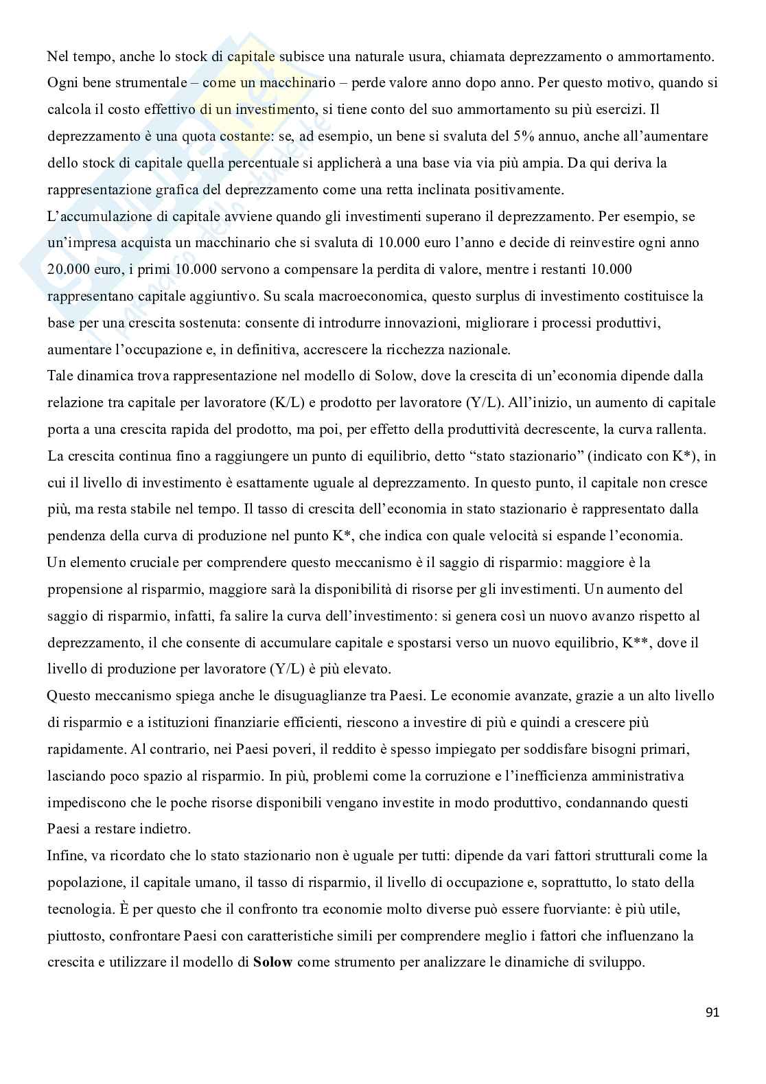 Riassunto esame Politica economica, Prof. Barbieri Nicolò, libro consigliato Principi di economia e Macroeconomia, Mankiw, Taylor, Dorbusch, Startz, Canullo, Pettenati   Pag. 91