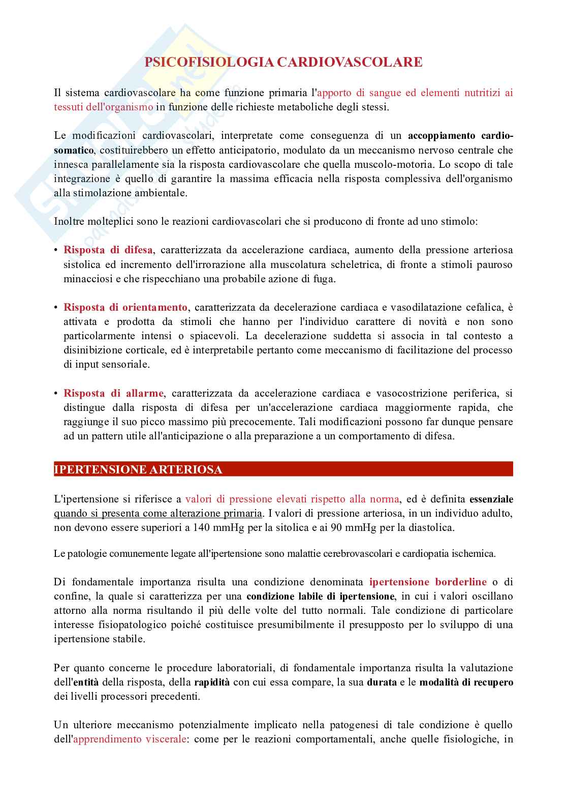 Psicofisiologia clinica e neuropsicologia Pag. 16