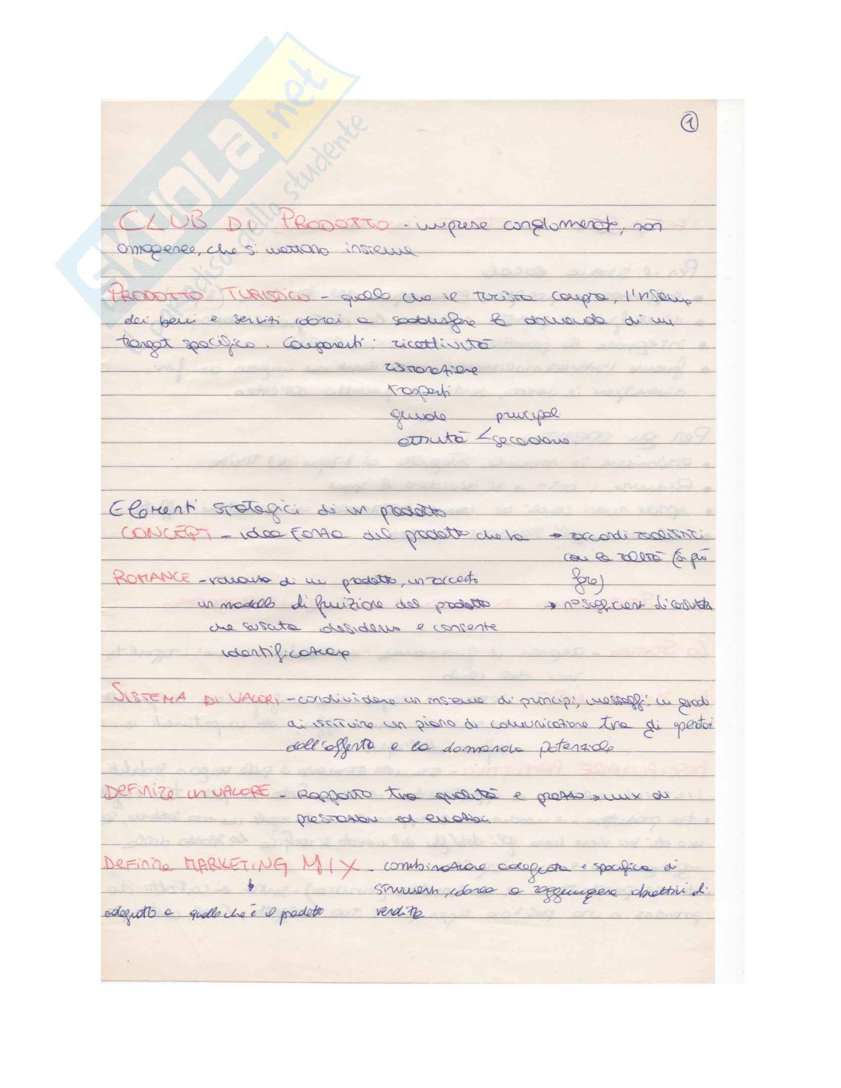 Economia delle imprese turistiche Pag. 41