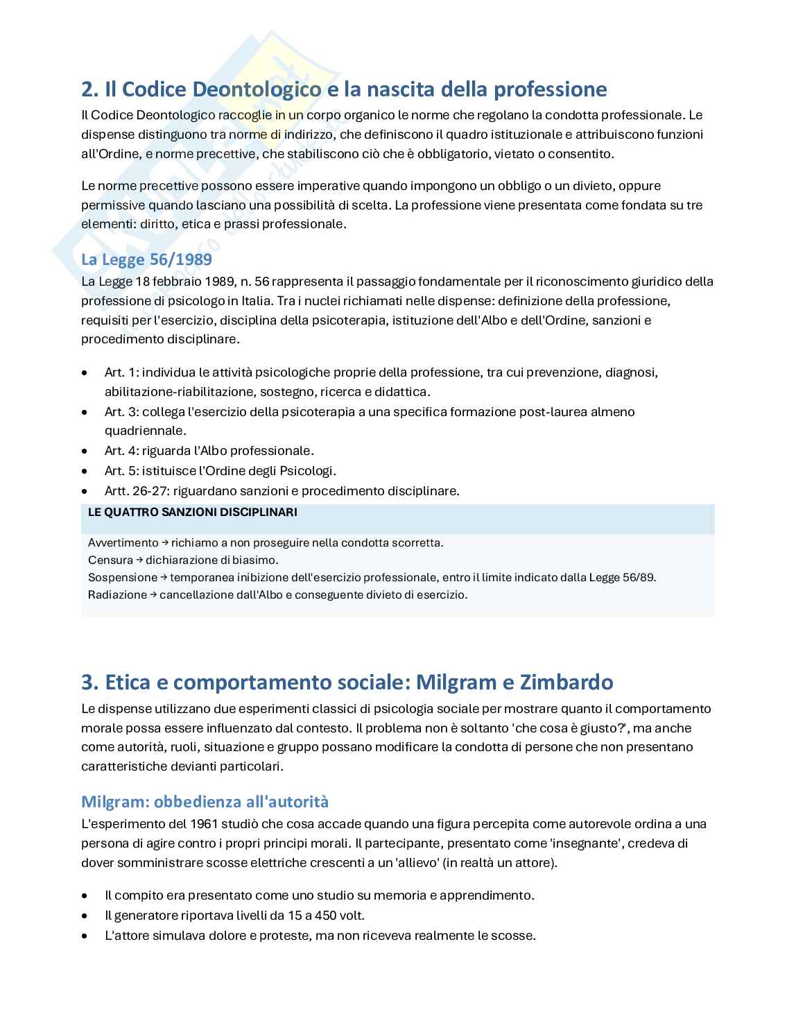 Laboratorio di etica e deontologia per lo psicologo - ppv Pag. 2