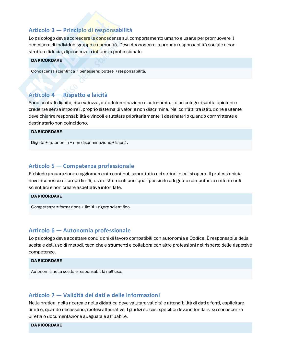 Laboratorio di etica e deontologia per lo psicologo - ppv Pag. 6