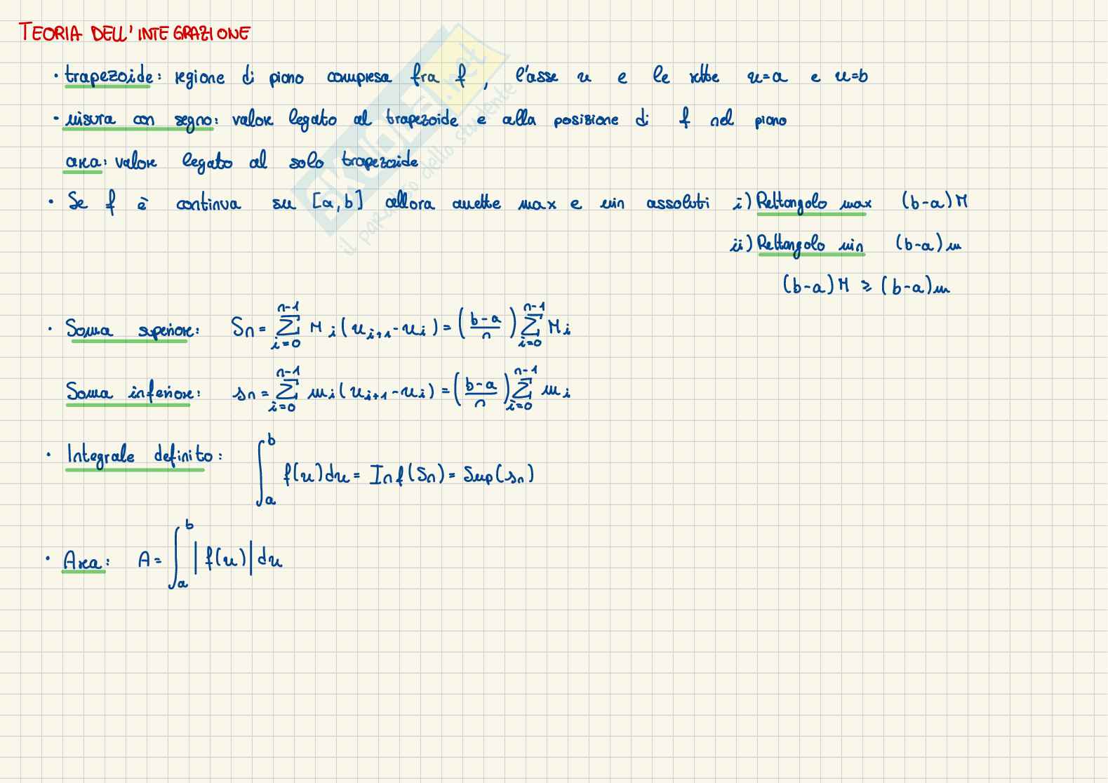 Appunti sintetici Analisi matematica I Pag. 16