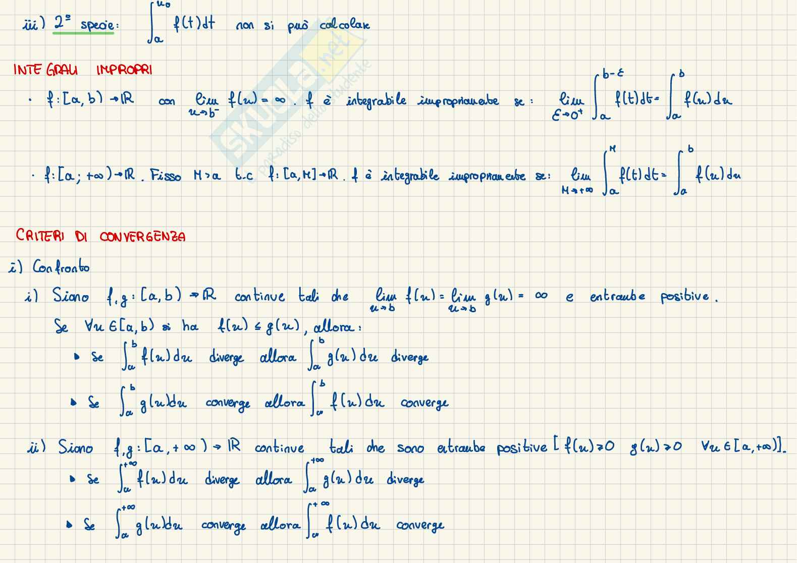 Appunti sintetici Analisi matematica I Pag. 21