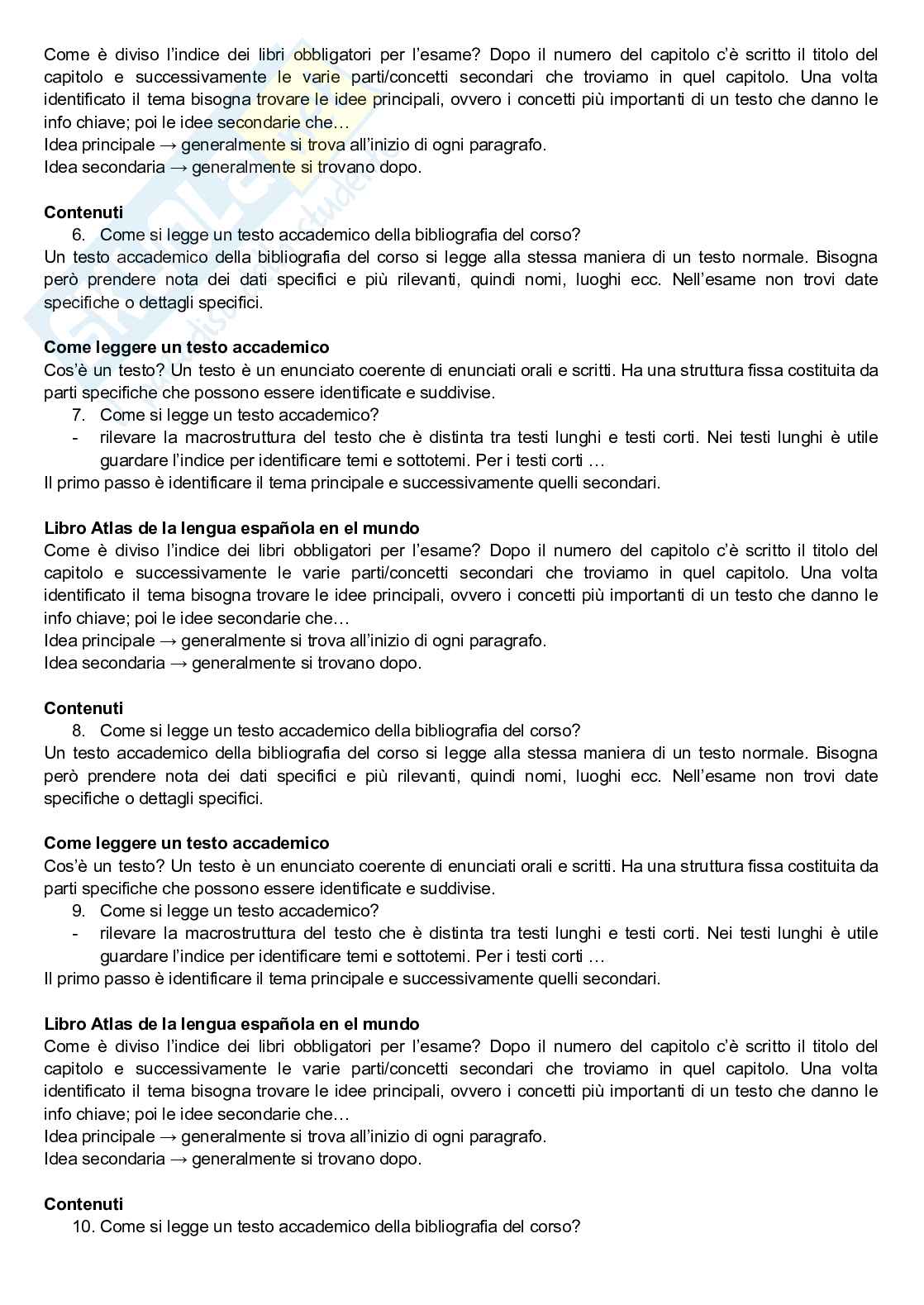Spagnolo - Esercitazioni Pag. 2