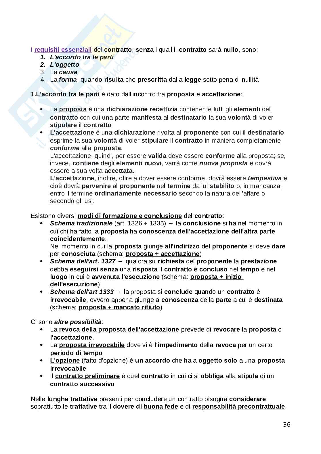 Appunti di Elementi fondamentali dei rapporti di Diritto Privato con lezioni del professor Tuccari e integrazione argomenti prof Costanza Pag. 36
