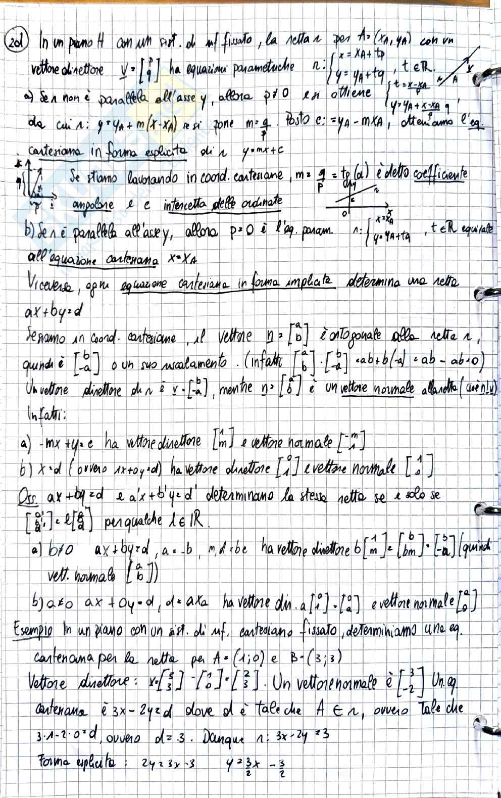 Geometria e algebra lineare: matrici simmetriche, antisimmetriche e sottospazi di matrici Pag. 1