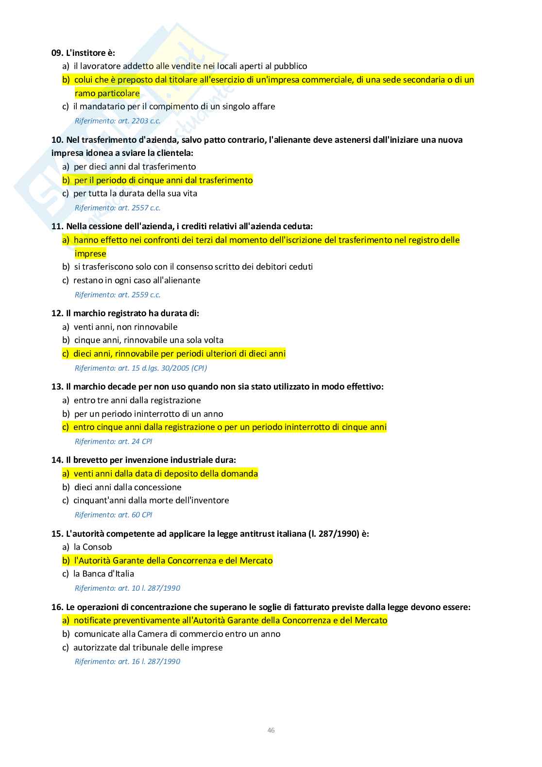 Diritto commerciale Pag. 46