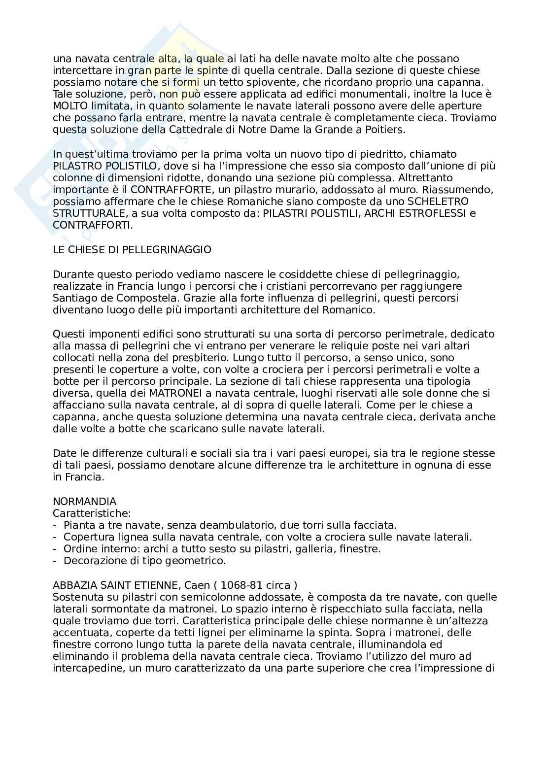Appunti di Storia dell'architettura sul Romanico in Francia ed Inghilterra Pag. 2
