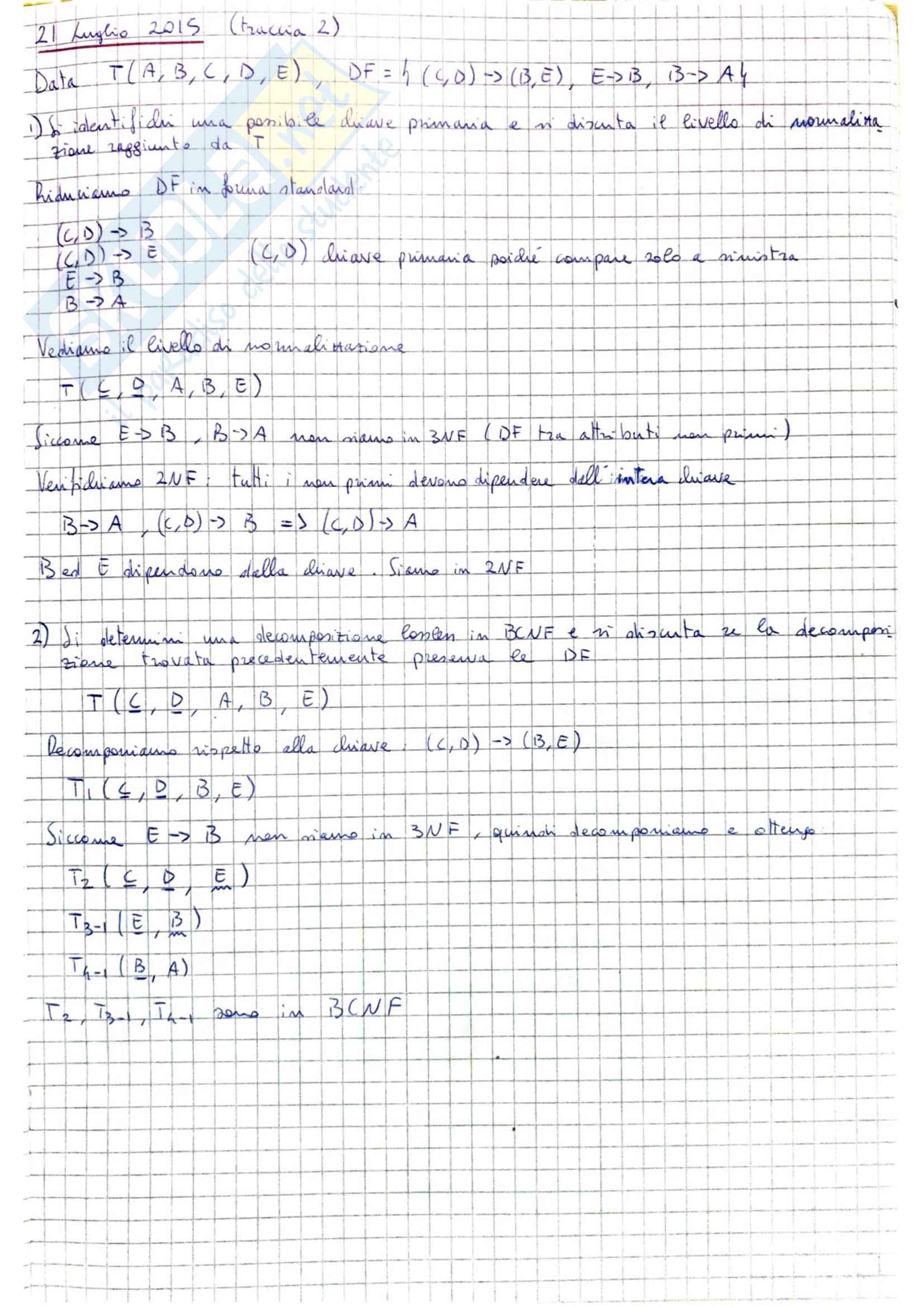 Basi di Dati Esercizi Pag. 26