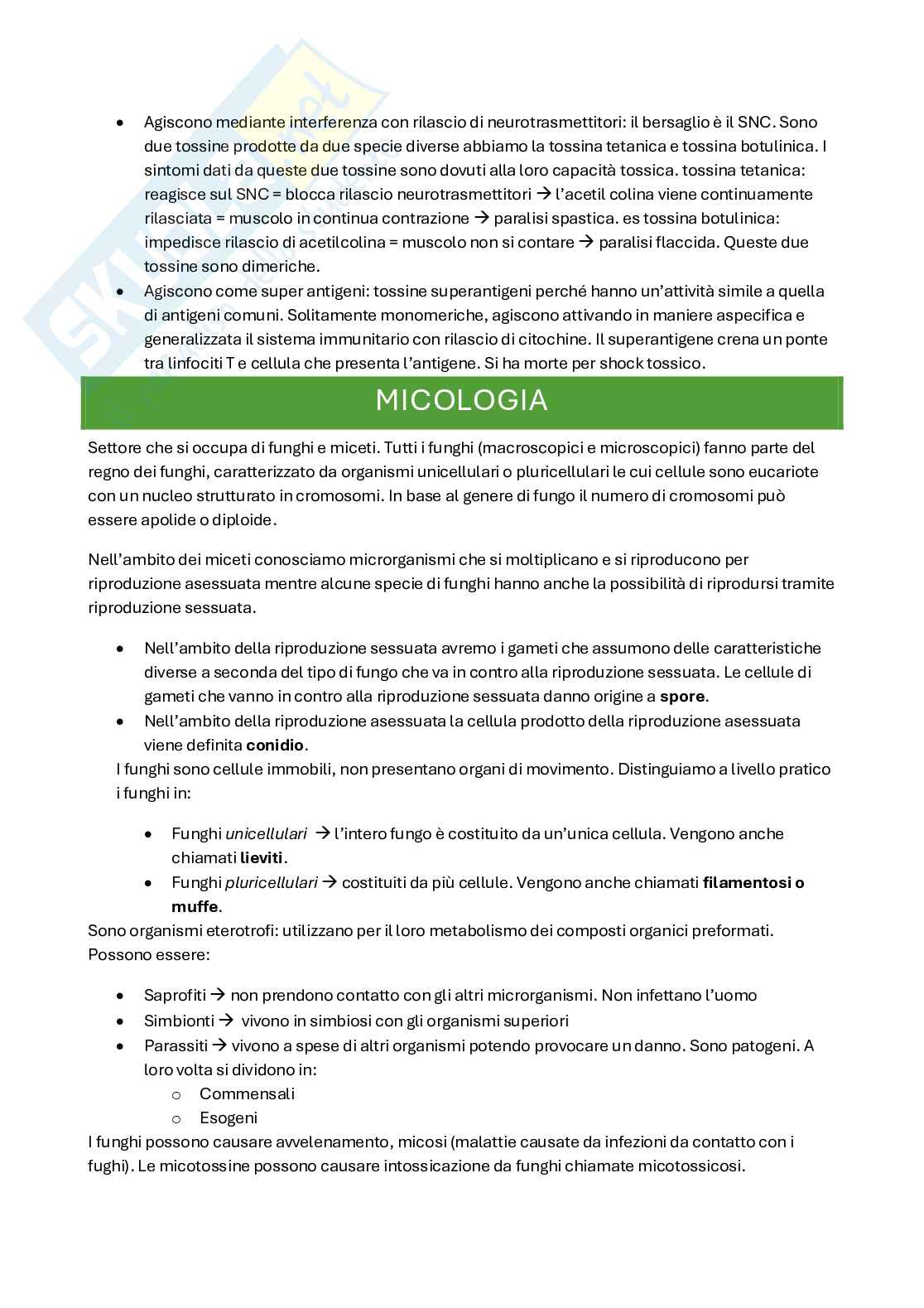 Riassunto esame Microbiologia, Prof. Conti Stefania, libro consigliato Microbiologia farmaceutica , Carlone, Pompei, Tullio Pag. 41