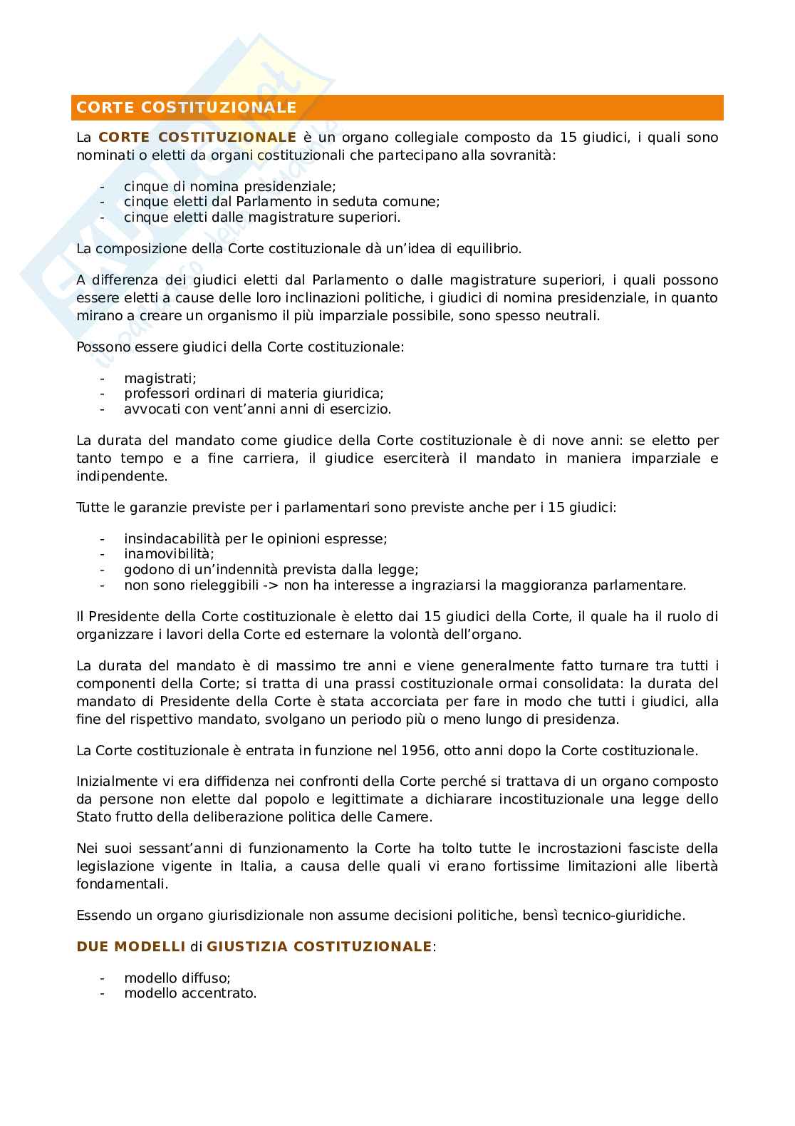 Riassunto esame Diritto pubblico, Prof. Ceccherini Eleonora, libro consigliato Lineamenti di diritto pubblico per i servizi sociali e sanitari, Bini, Donati, Pitruzzella Pag. 31