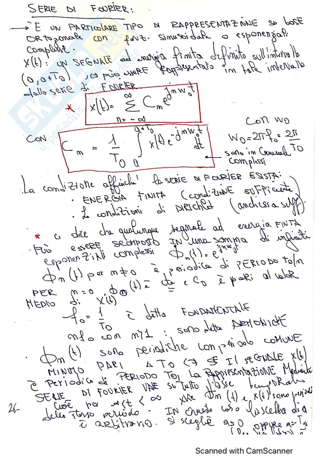 Appunti Segnali e sistemi - Primo semestre  Pag. 26