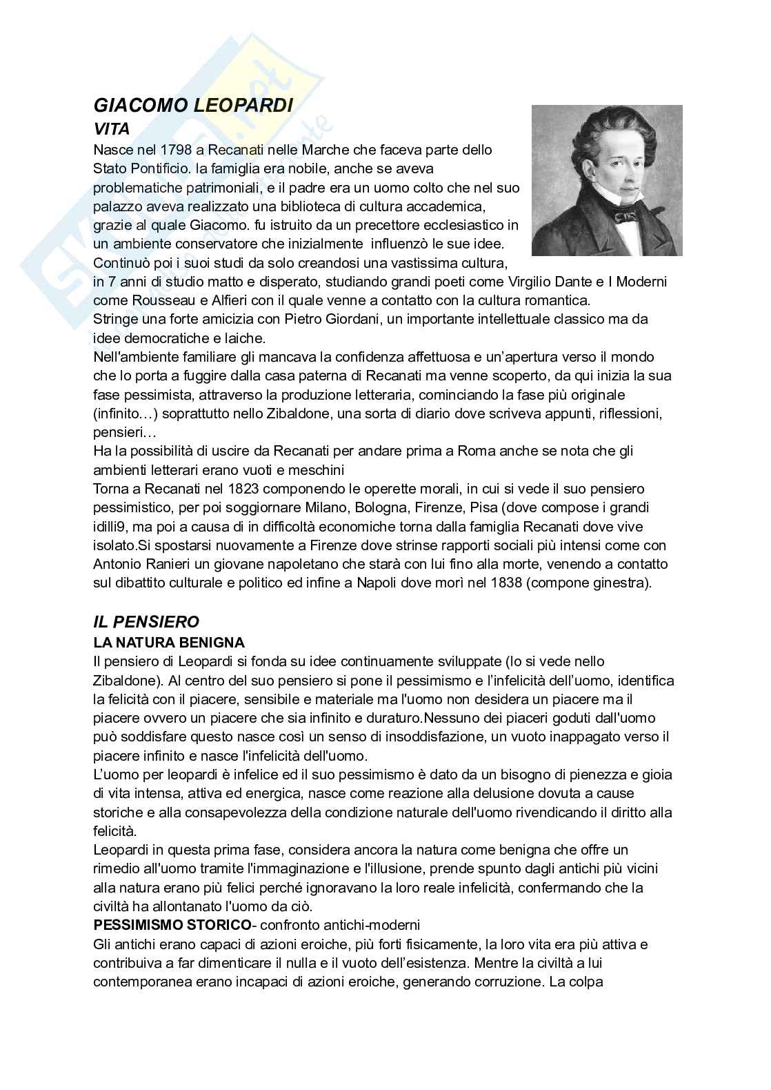 Leopardi  Pag. 1