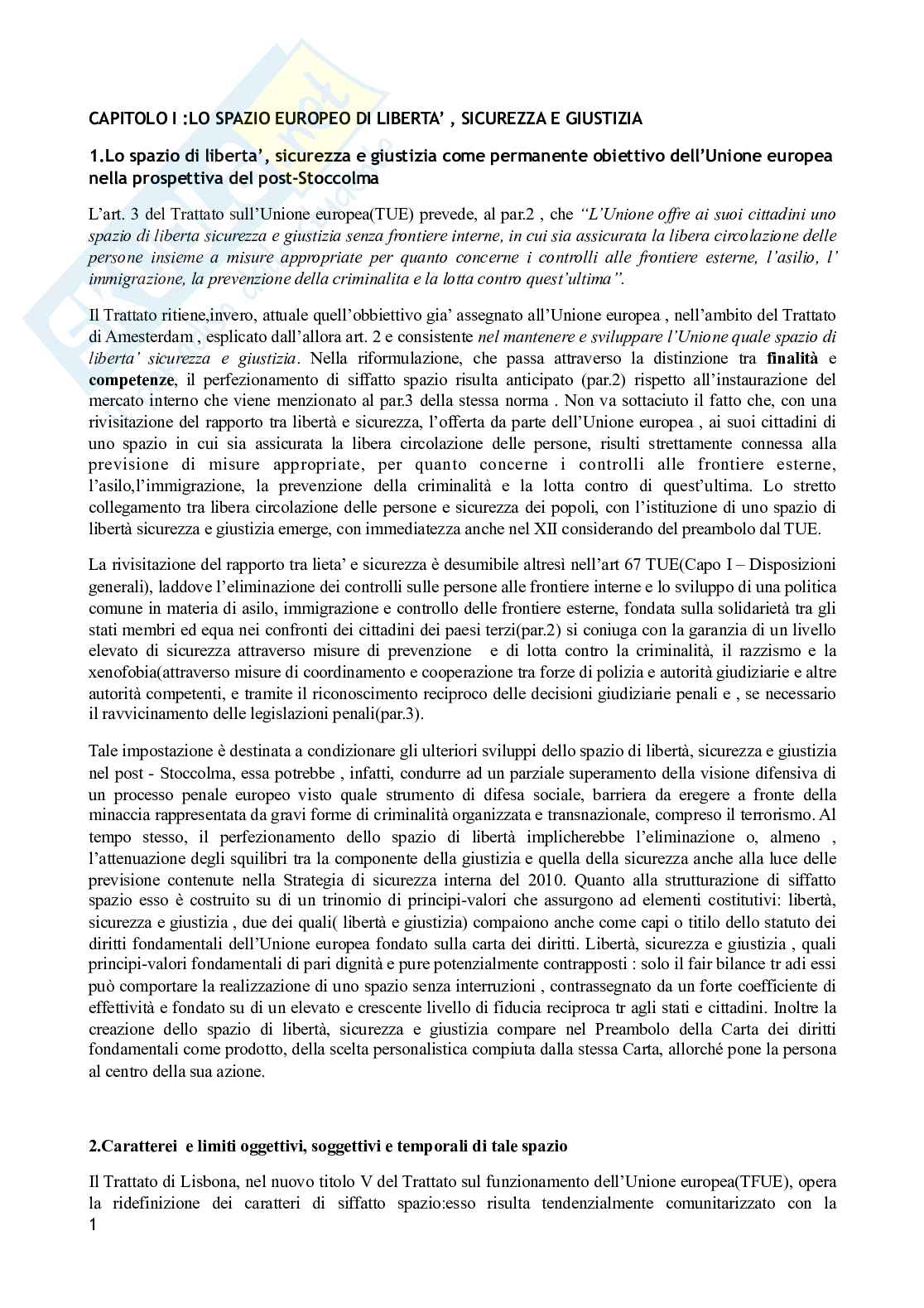 Diritto dell’Unione Europea  Pag. 1