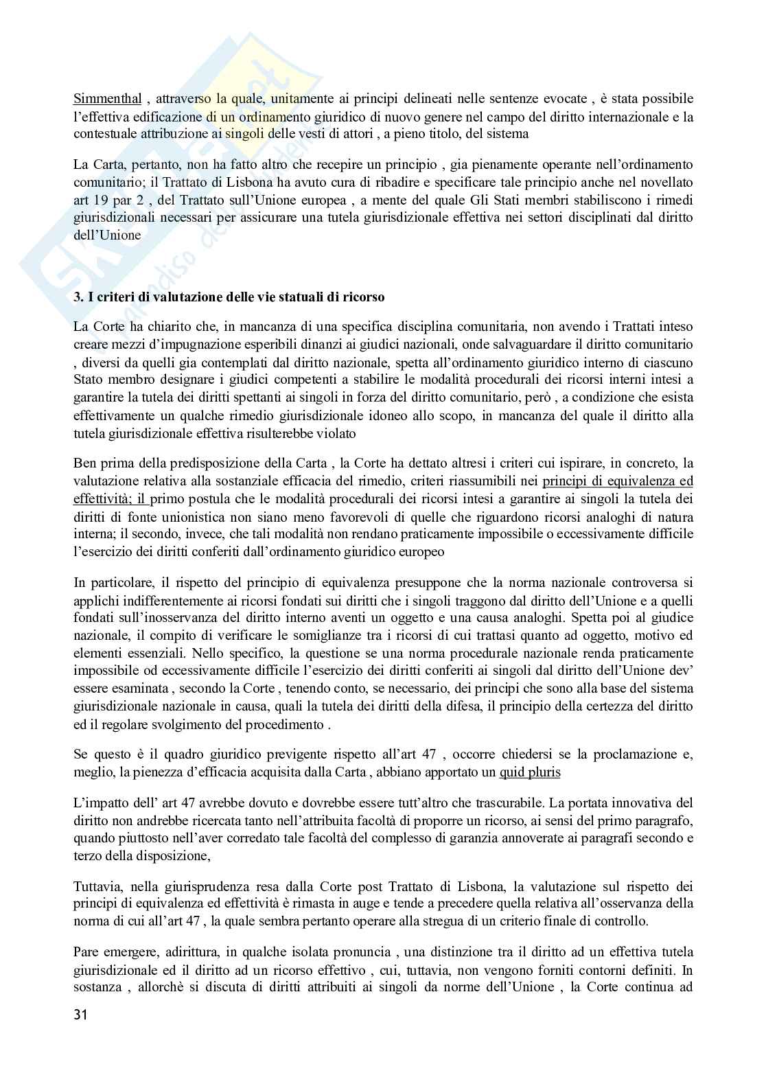 Diritto dell’Unione Europea  Pag. 31