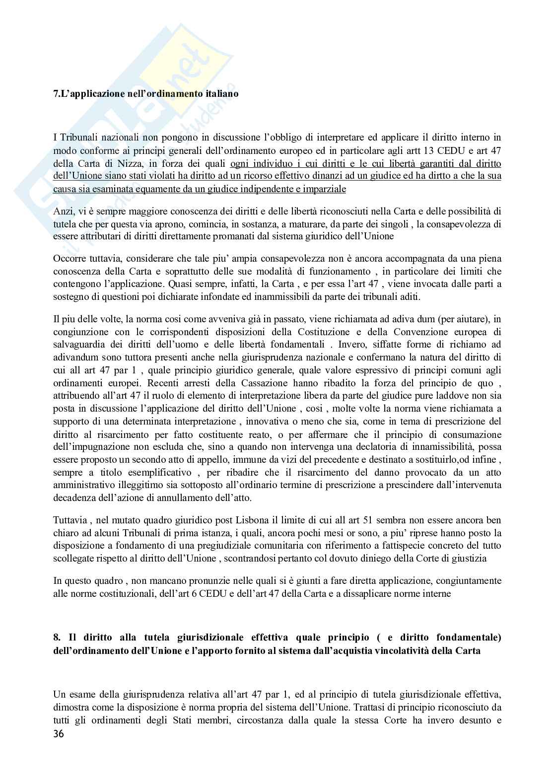 Diritto dell’Unione Europea  Pag. 36
