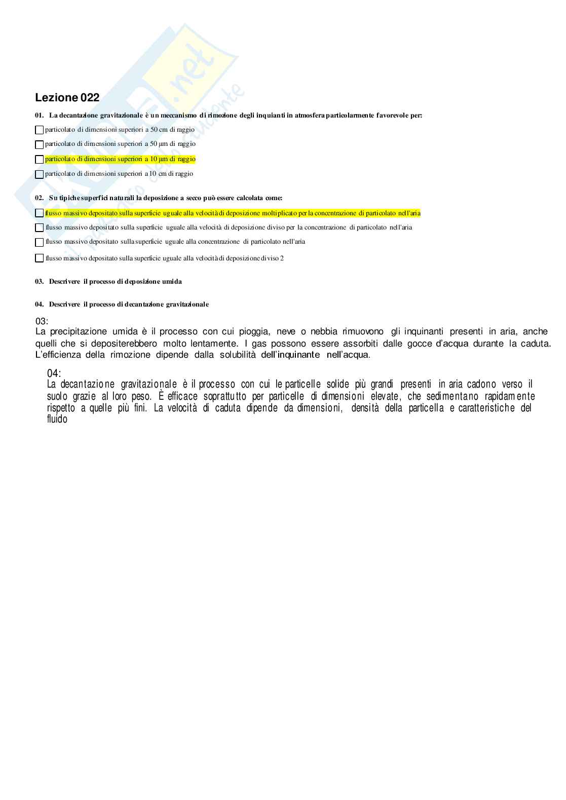 Paniere Analisi di controllo ambientale  Pag. 31