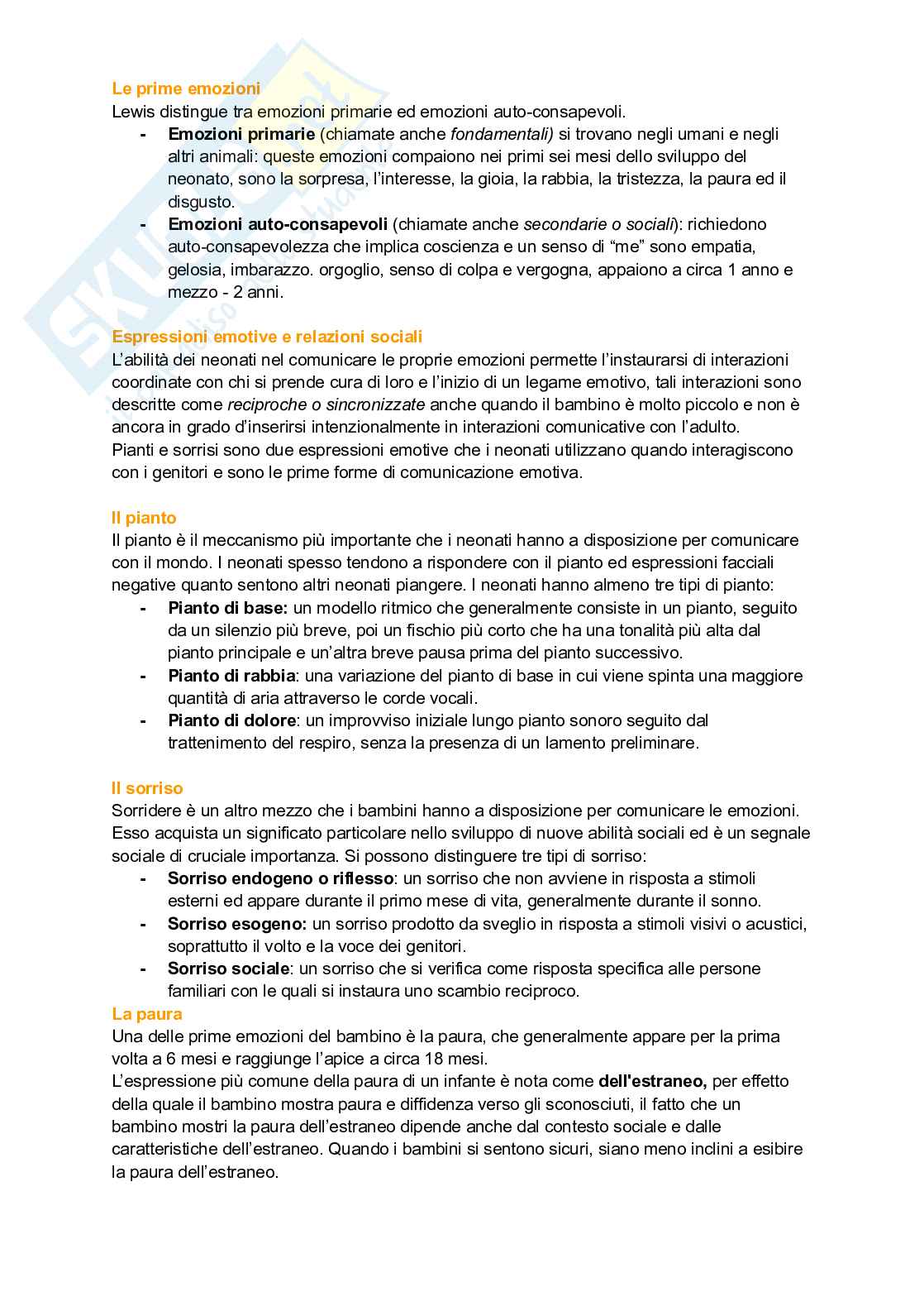 Psicologia dello sviluppo  Pag. 61