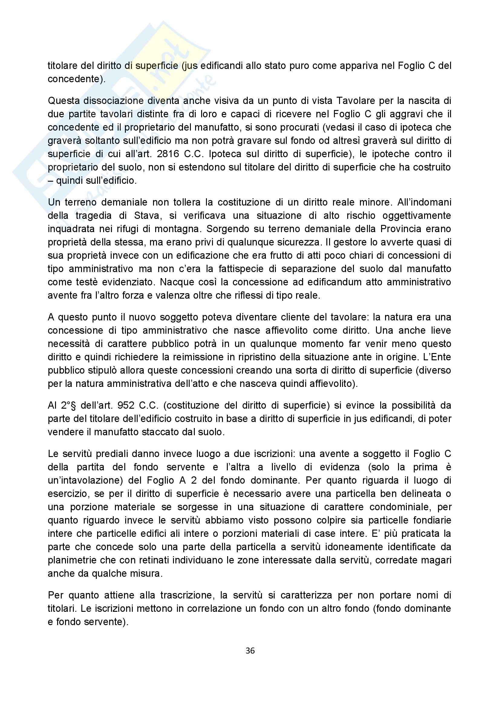 Diritto tavolare - Appunti Pag. 36
