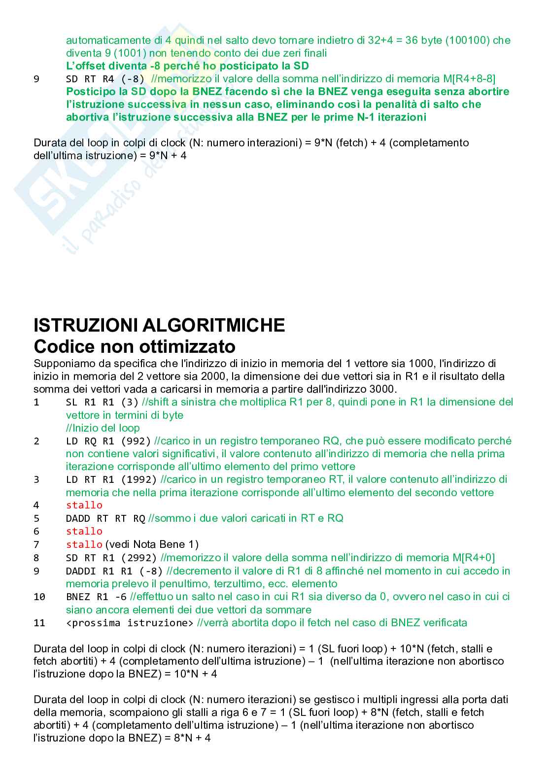 Esercizi Calcolatori elettronici Pag. 46
