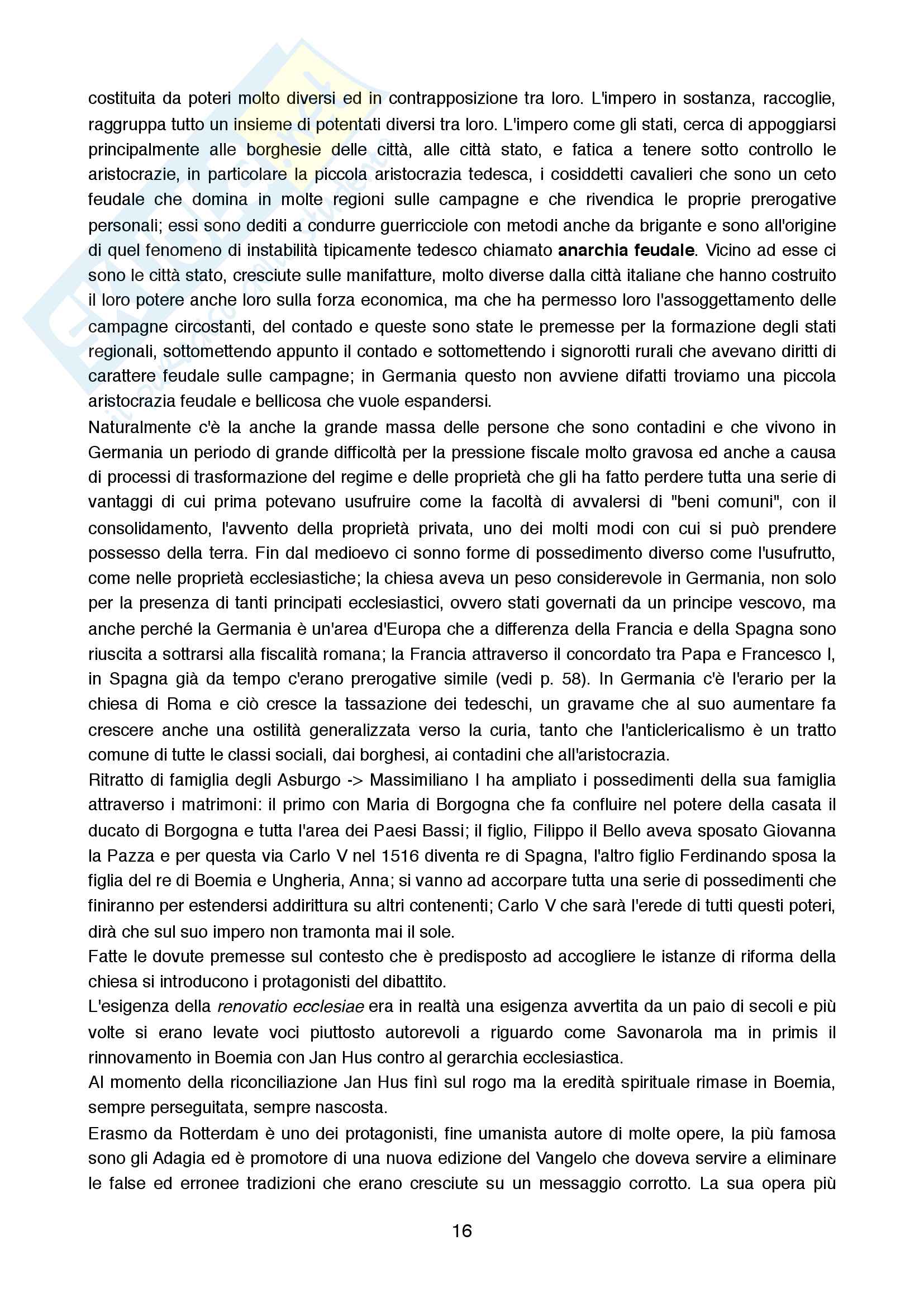 Riassunto esame Storia Moderna, prof. Addobbati Andrea, libro consigliato Storia Moderna, Capra Pag. 16