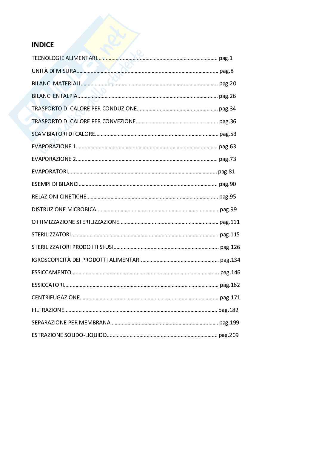 Appunti dell'esame di operazioni unitarie della tecnologia alimentare Pag. 2