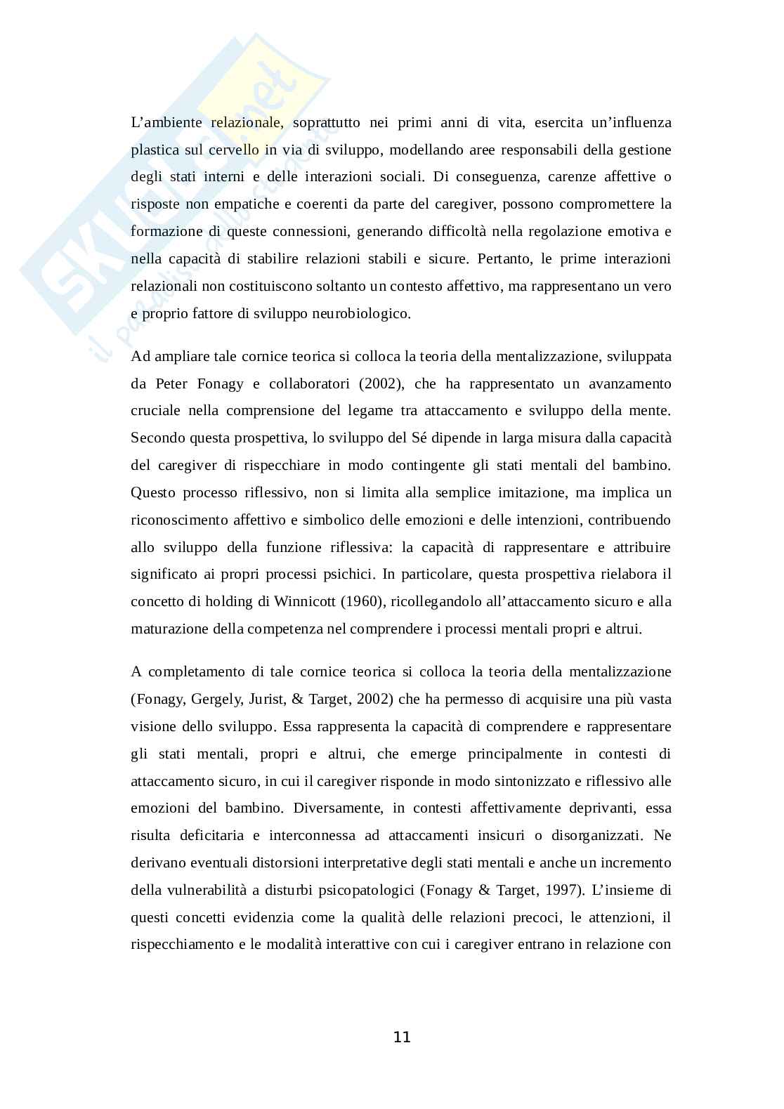 Deprivazione affettiva: dalle origini della vulnerabilità psicopatologica alle prospettive d’intervento Pag. 16
