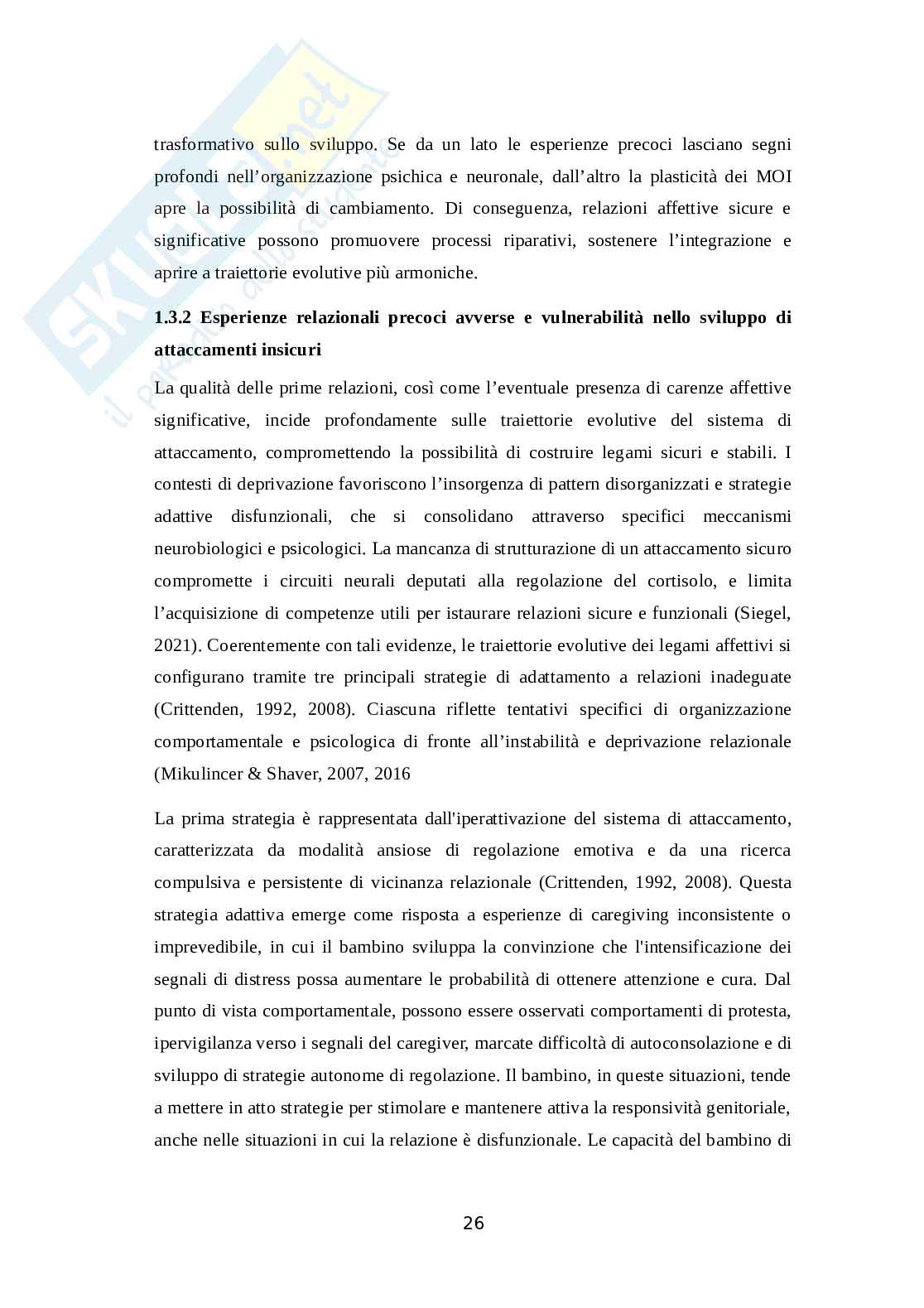 Deprivazione affettiva: dalle origini della vulnerabilità psicopatologica alle prospettive d’intervento Pag. 31