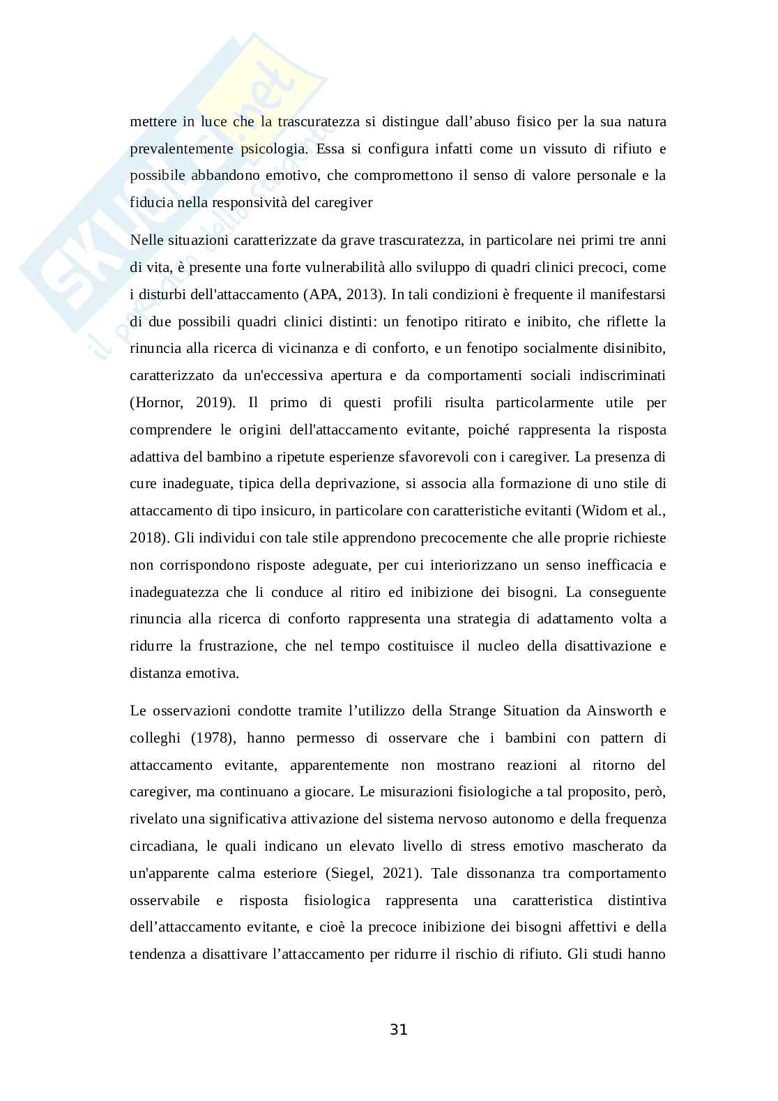 Deprivazione affettiva: dalle origini della vulnerabilità psicopatologica alle prospettive d’intervento Pag. 36