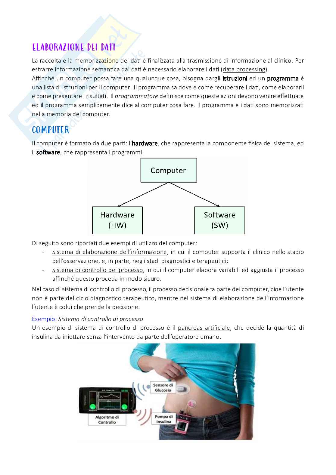 Appunti di Informatica medica Pag. 1