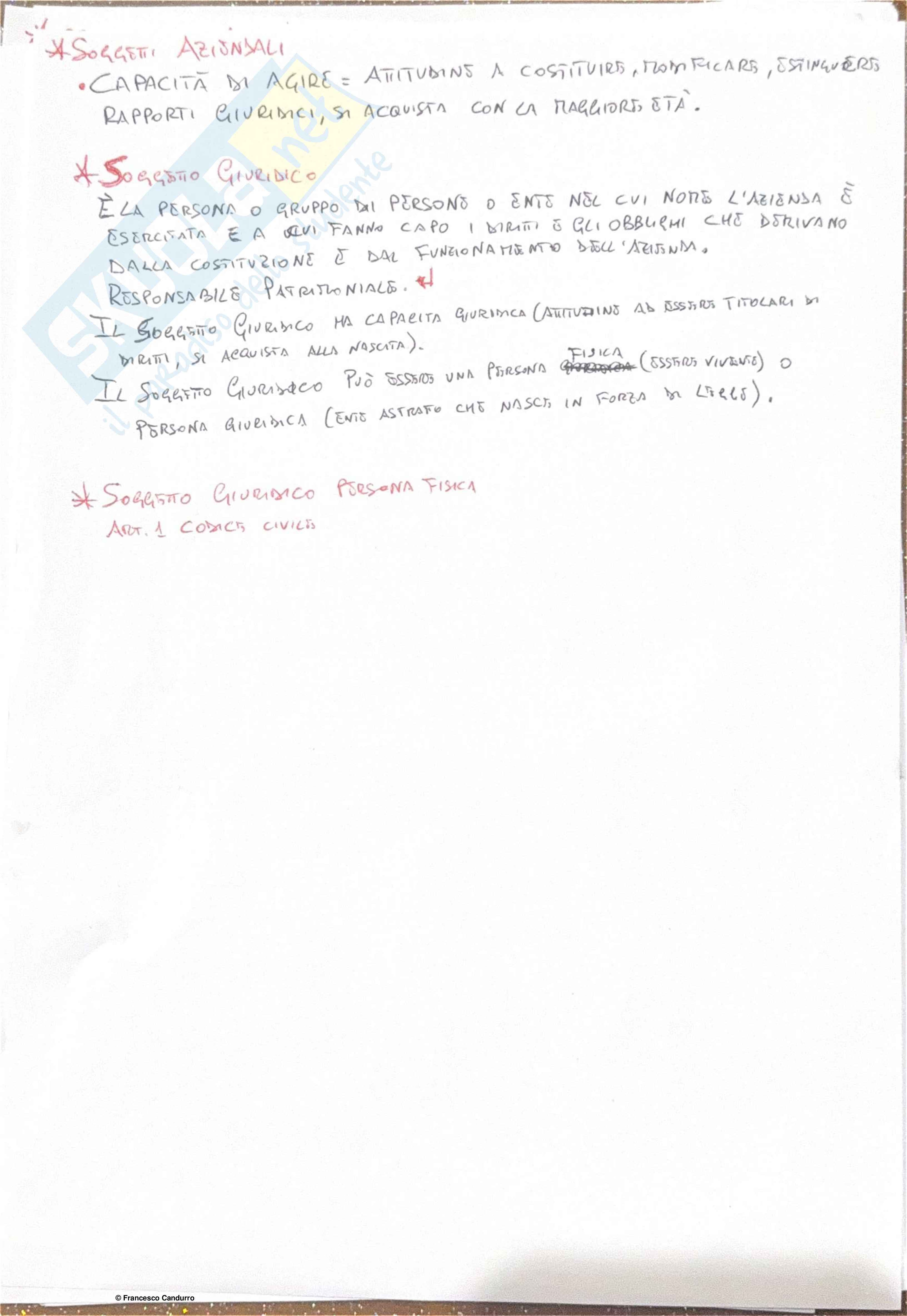 Economia aziendale – Appunti completi per lo studio Pag. 11