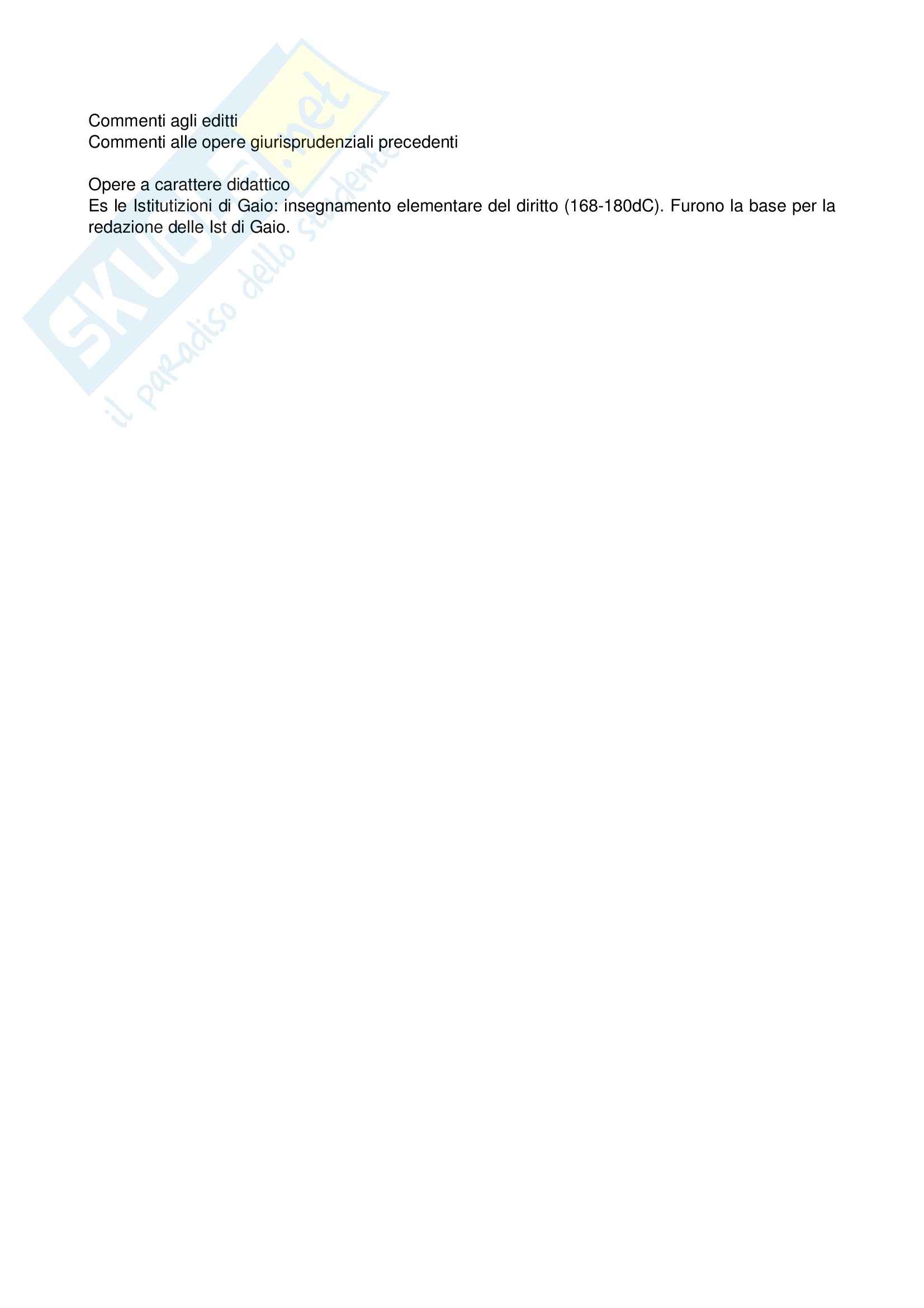 Diritto romano - le fonti del diritto classico Pag. 6