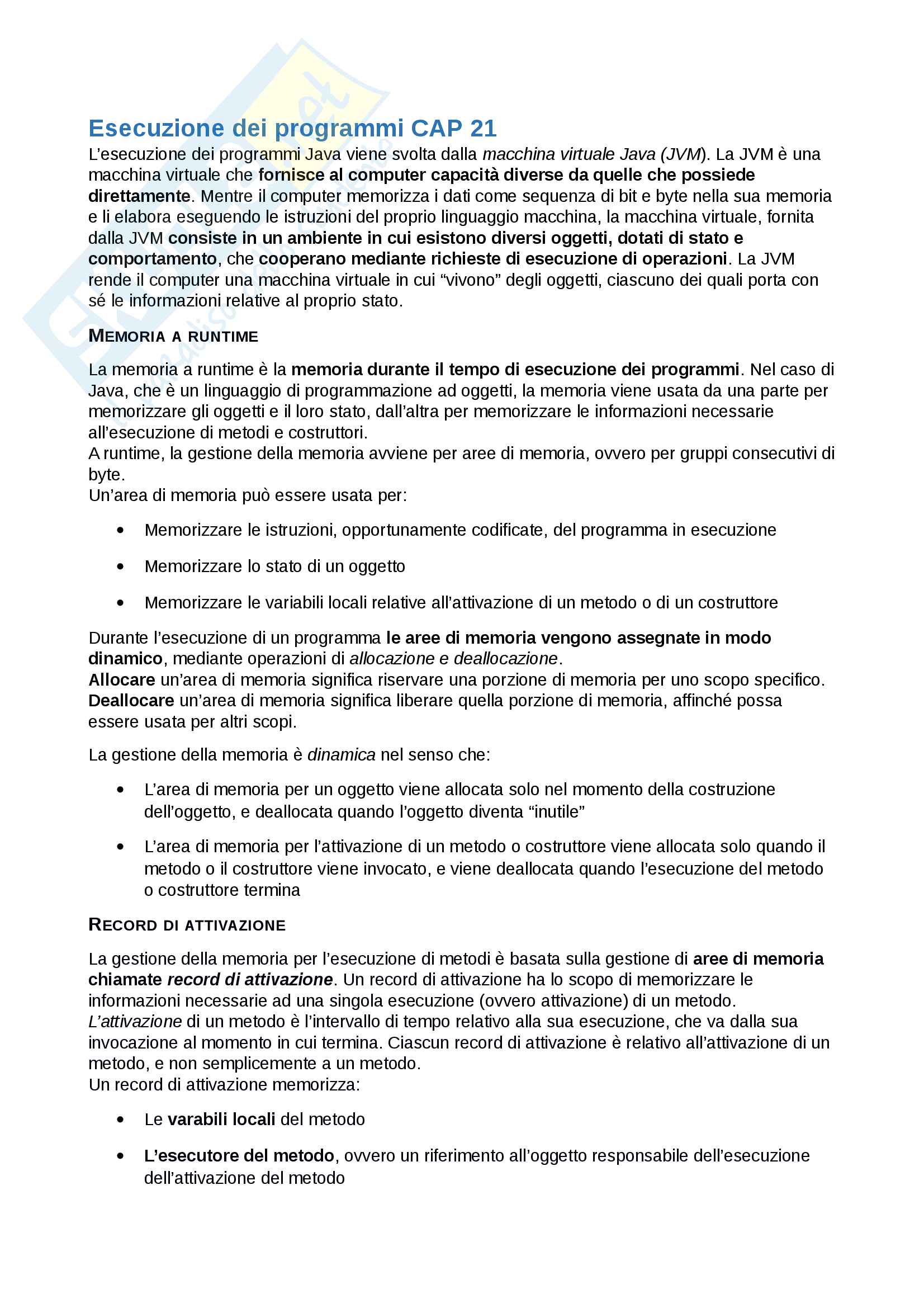 Orale Fondamenti di Informatica Pag. 1