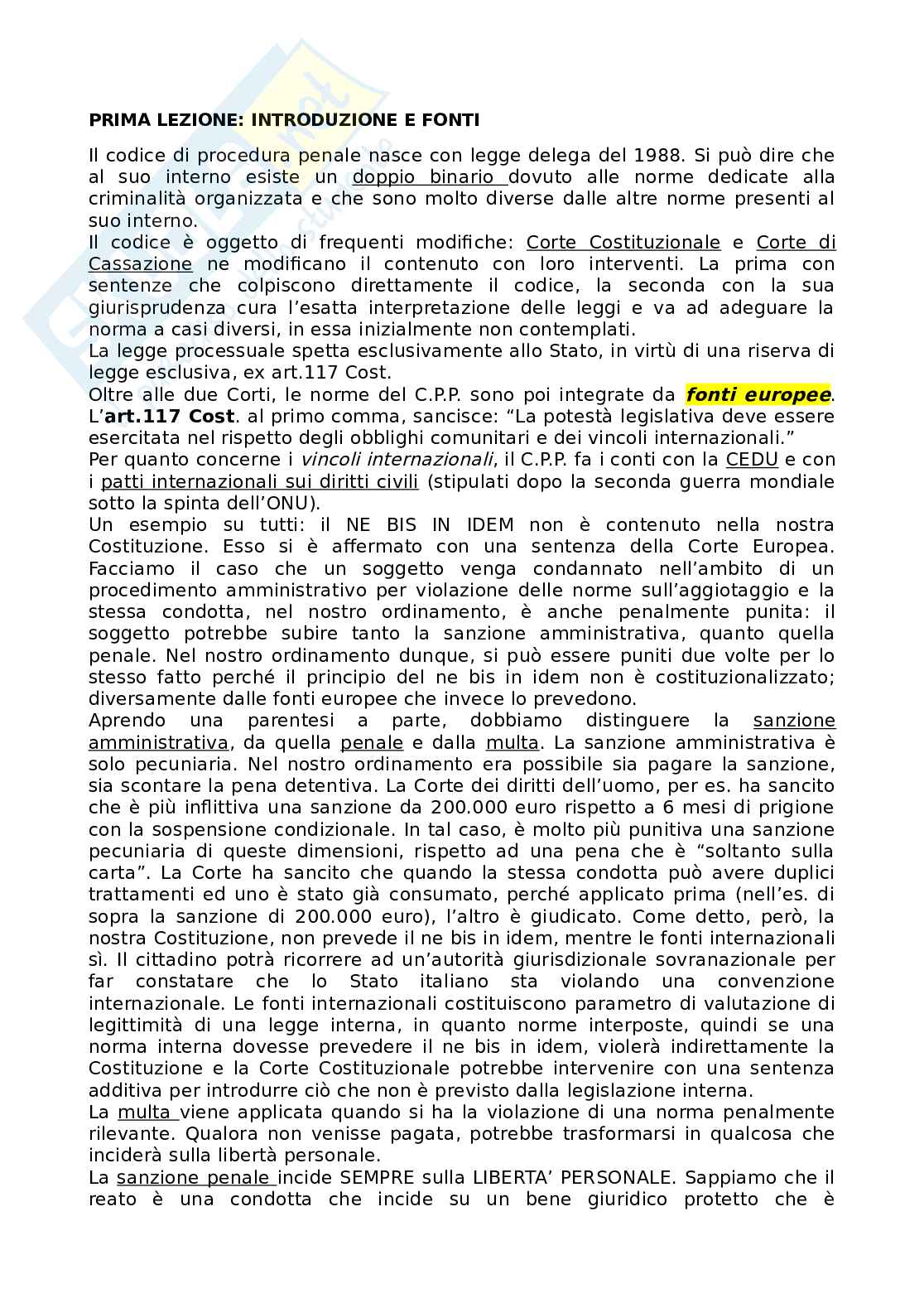 prima lezione: introduzione e fonti Pag. 1