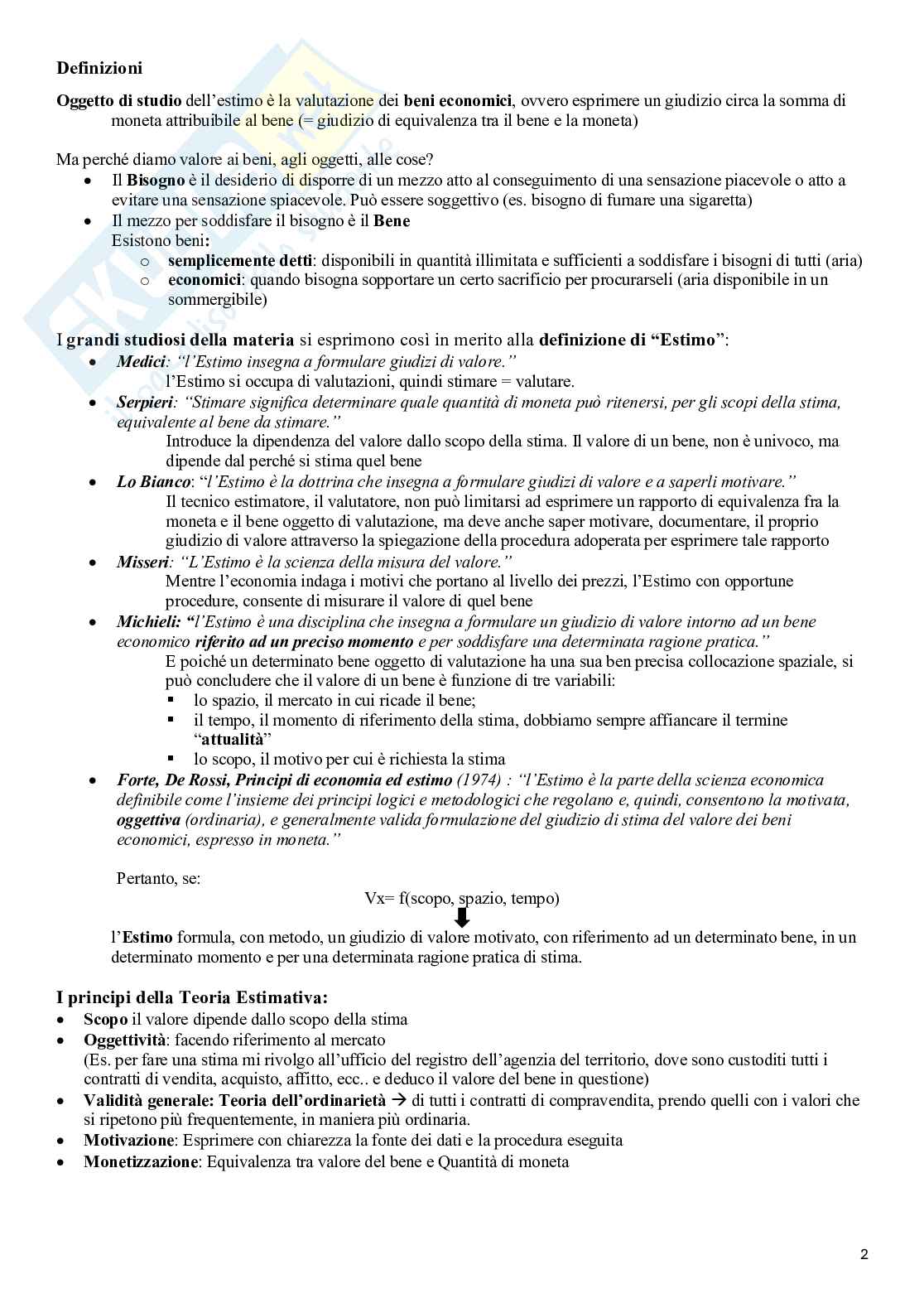 Estimo agrario Pag. 2