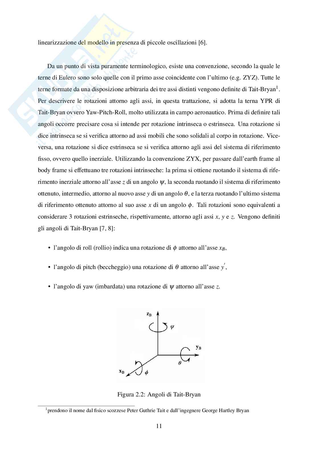 Modellistica e controllo di un esacottero in volo stazionario Pag. 21