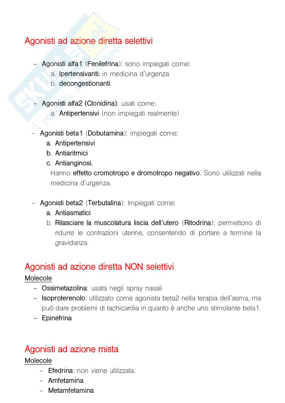 Appunti di Farmacoterapia Pag. 11