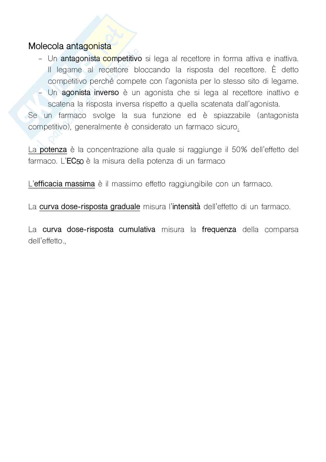 Appunti di Farmacoterapia Pag. 2