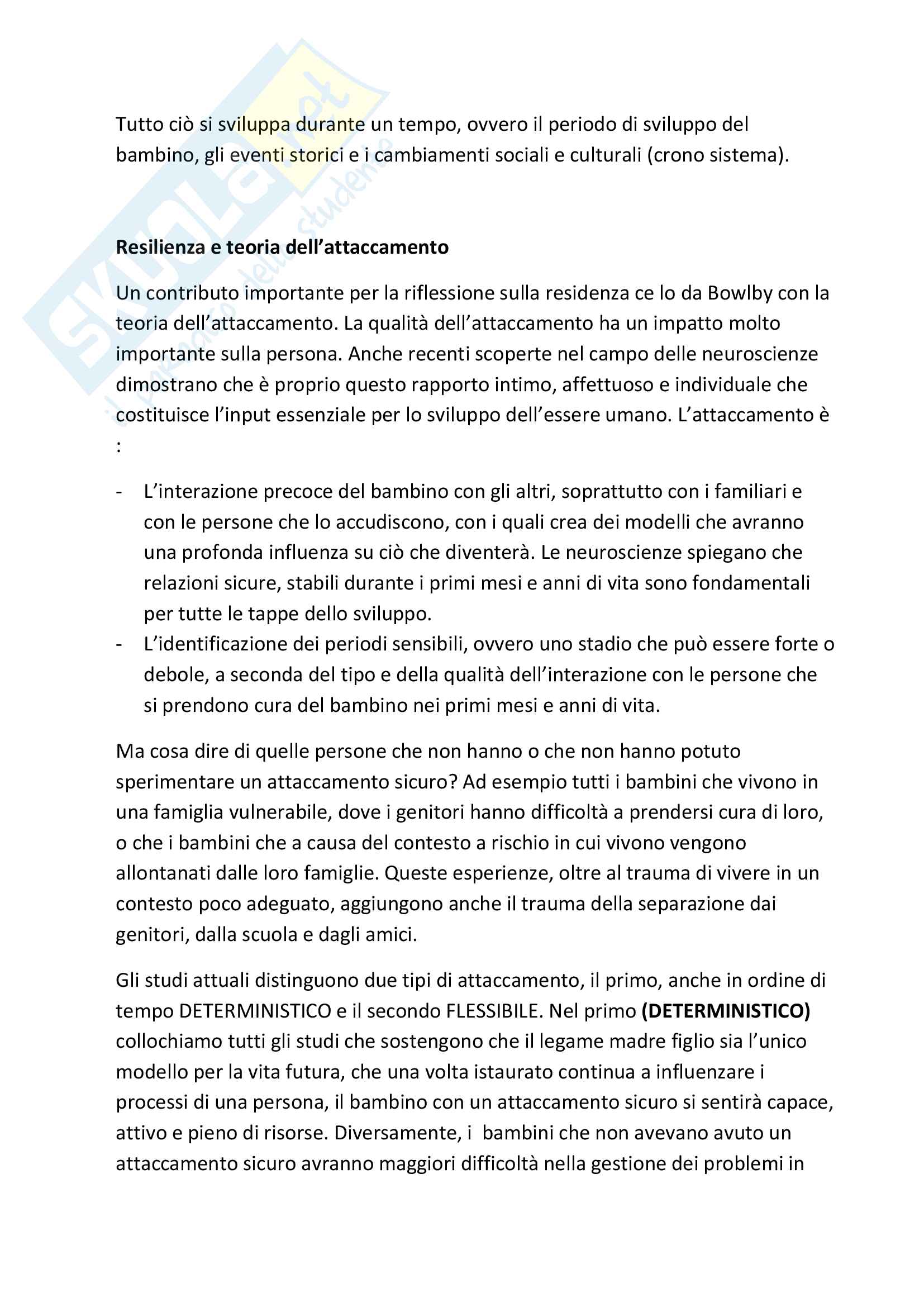 Riassunto esame di pedagogia sociale, prof.ssa Milani, libro consigliato Sotto un cielo di stelle, Milani, Ius Pag. 6