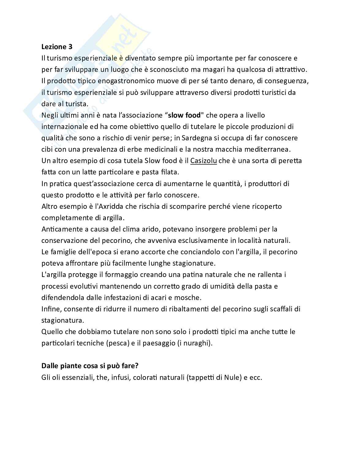 Risorse e ambiente - Parte 1 - Turismo, sostenibilità e valorizzazione del territorio Pag. 6