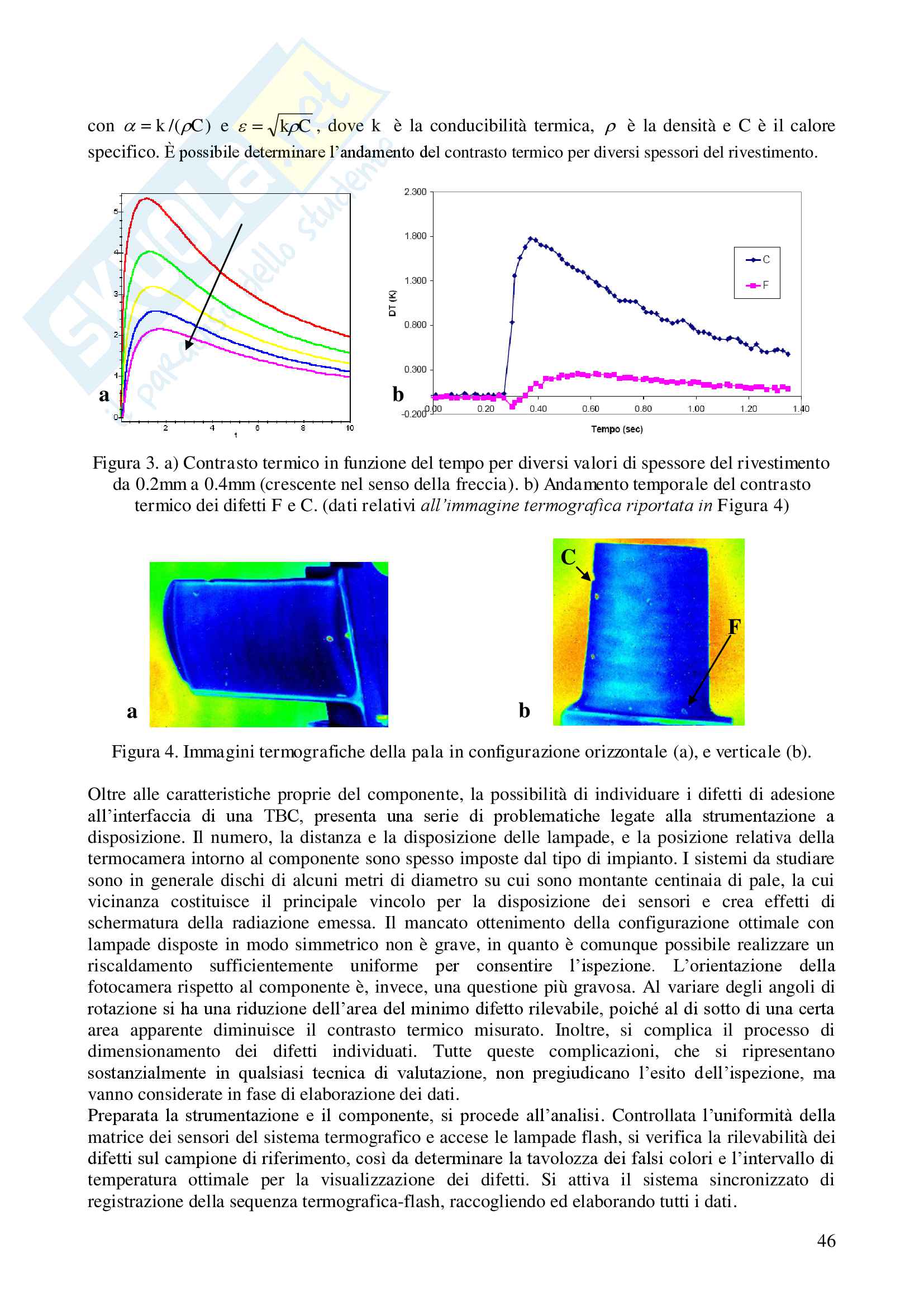 Tecniche per la valutazione delle prestazioni delle TBC (barriere termiche) Pag. 46
