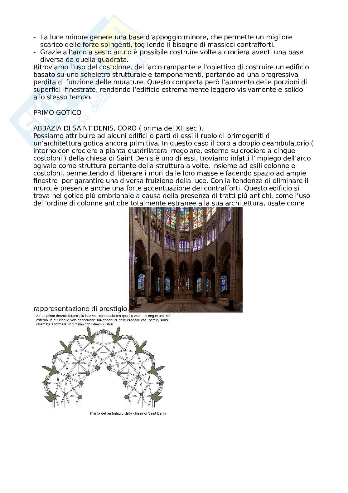 Appunti di Storia dell'architettura sul gotico in Francia  Pag. 2